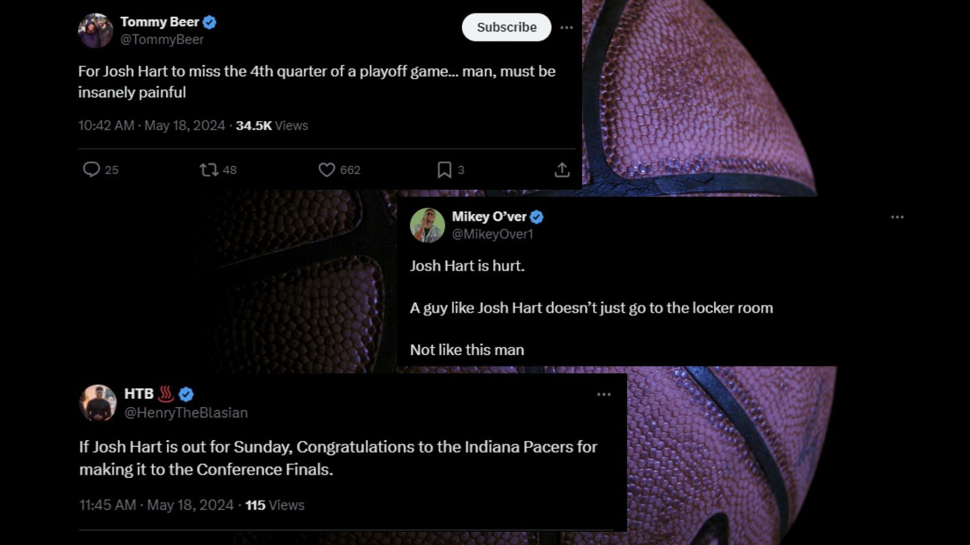 Fans react to Josh Hart's injury