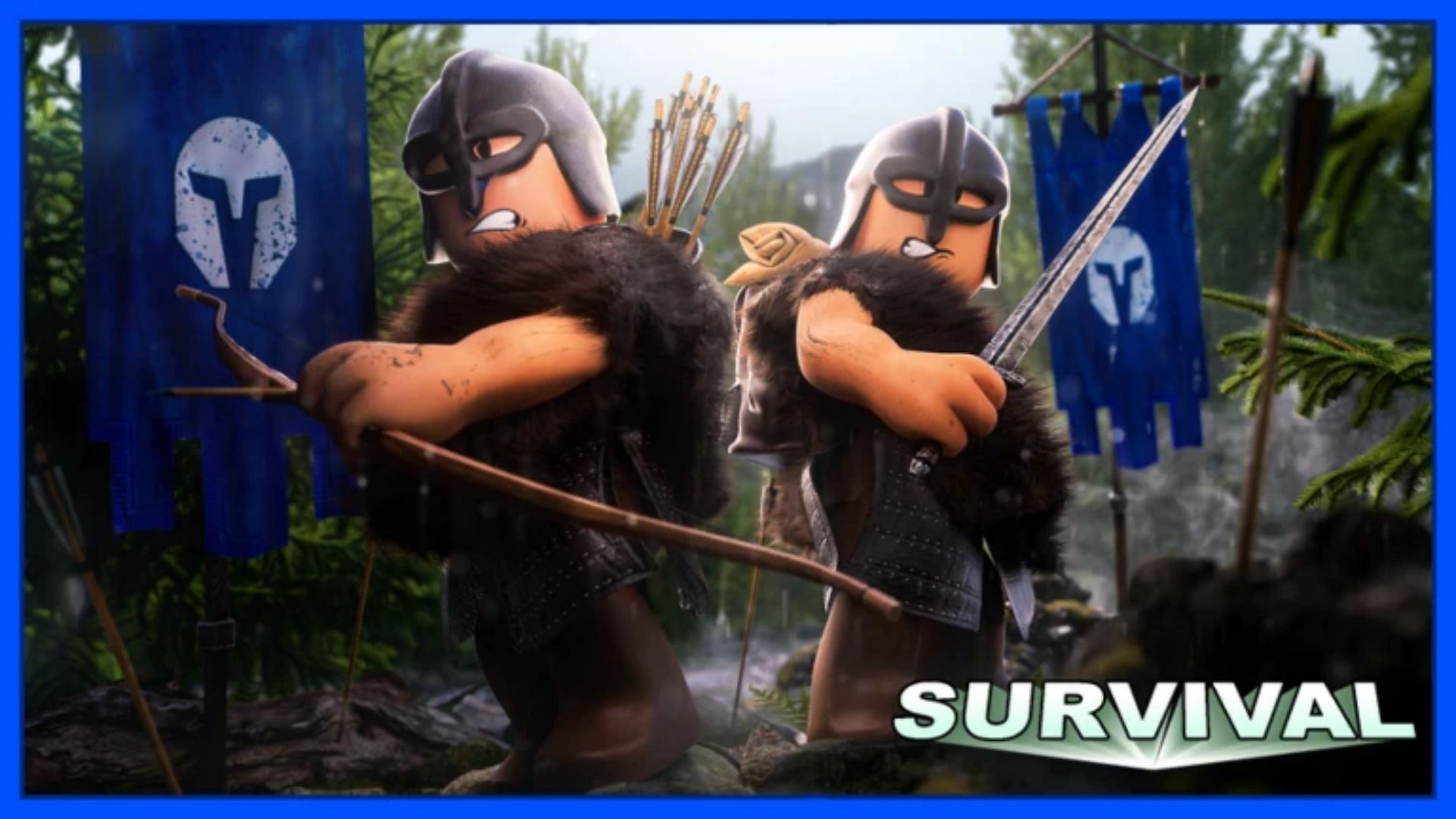 Official cover art for The Survival Game (Image via Roblox)