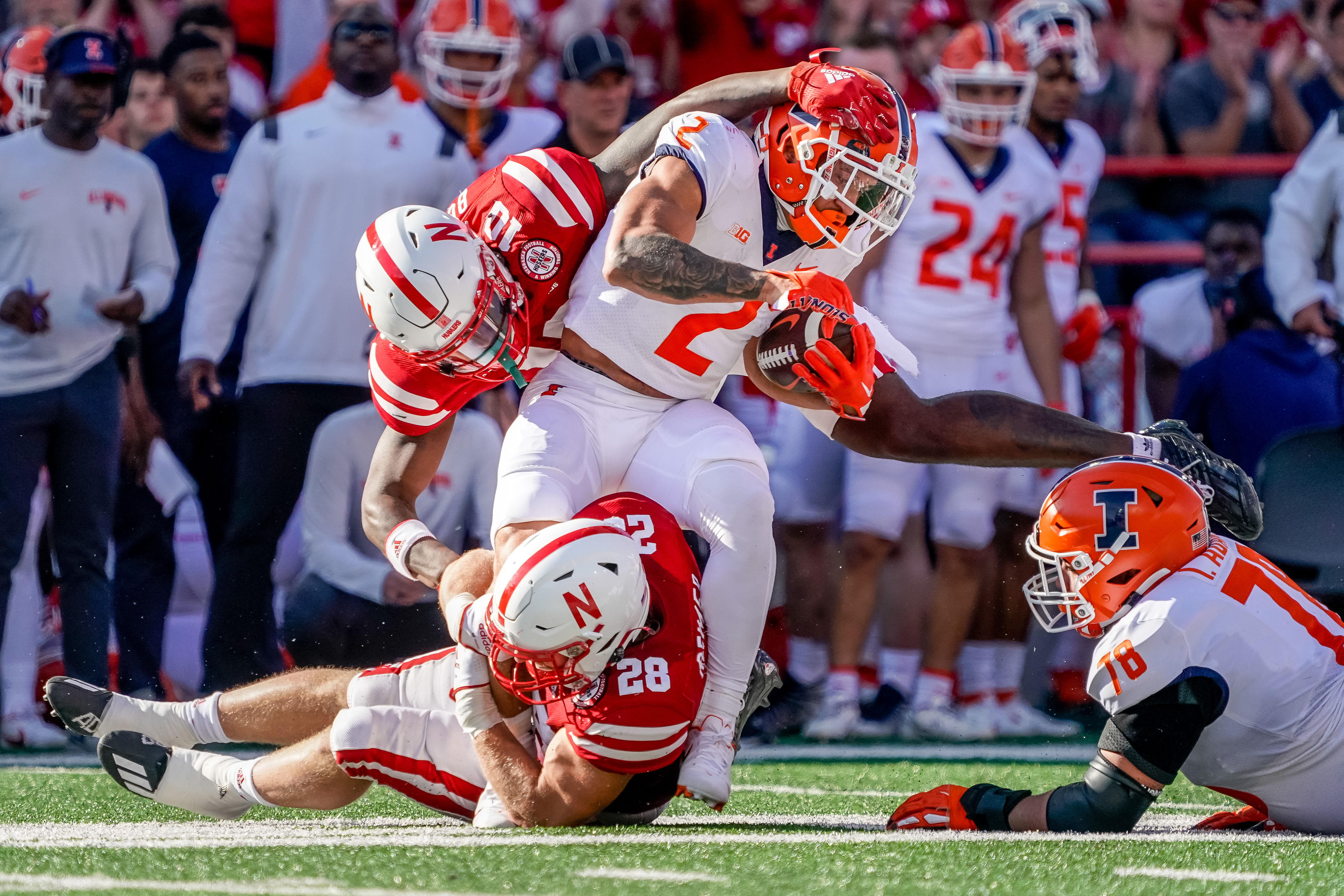 NCAA Football: Illinois at Nebraska