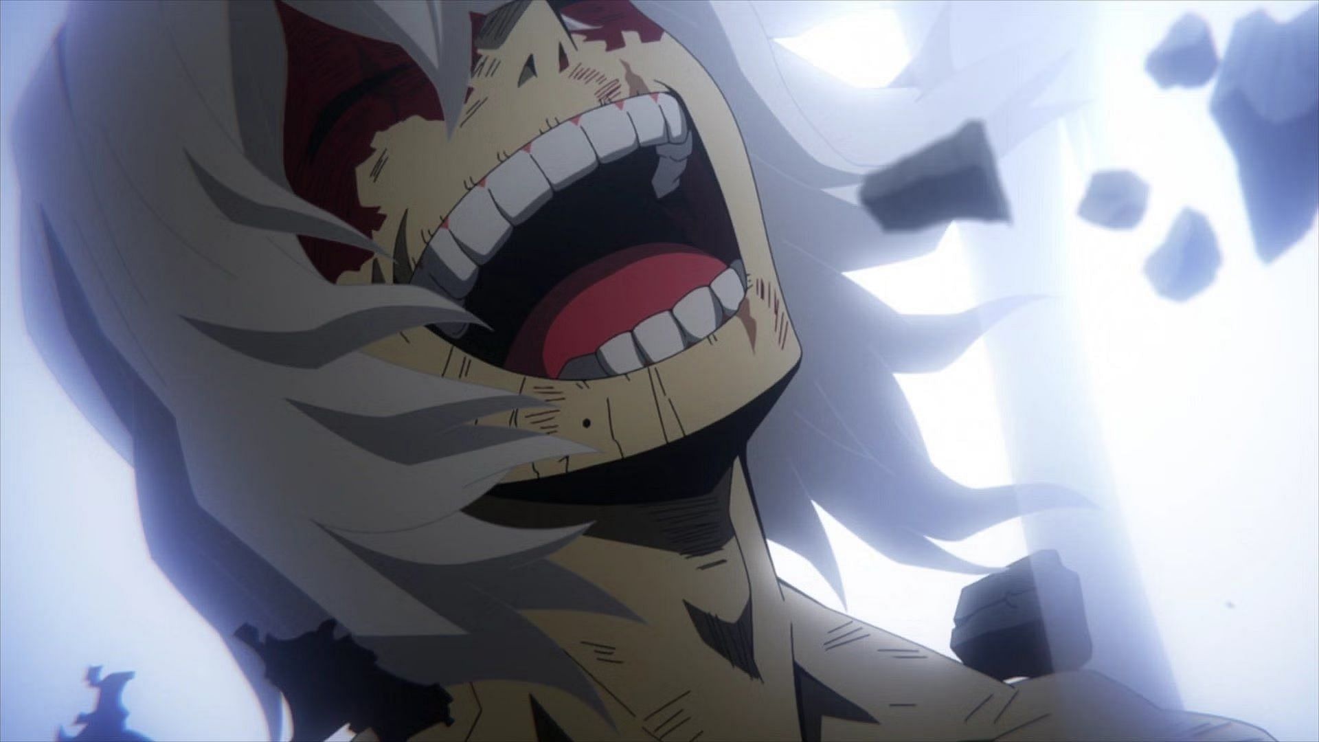 Tomura Shigaraki, as seen in the anime (image via Bones)