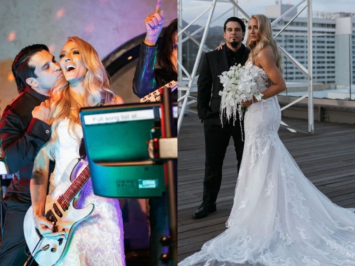 Images from the Strauss-Villalta wedding (Image via Instagram/@hurricanenita)