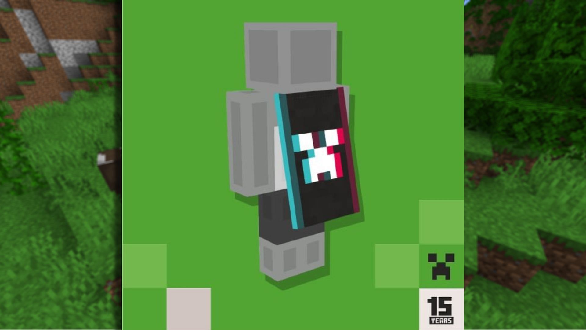 The design for the Minecraft TikTok cape (Image via Mojang)