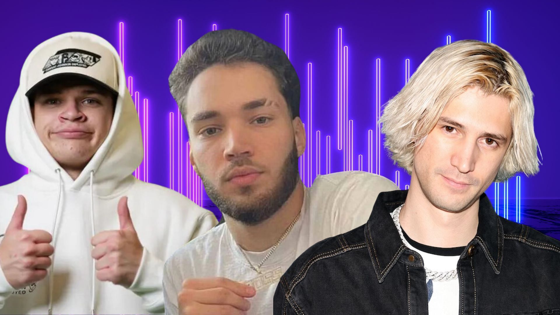 5 feuds involving streamers (Image via Forbes, Instagram/Adin Ross and xQc)