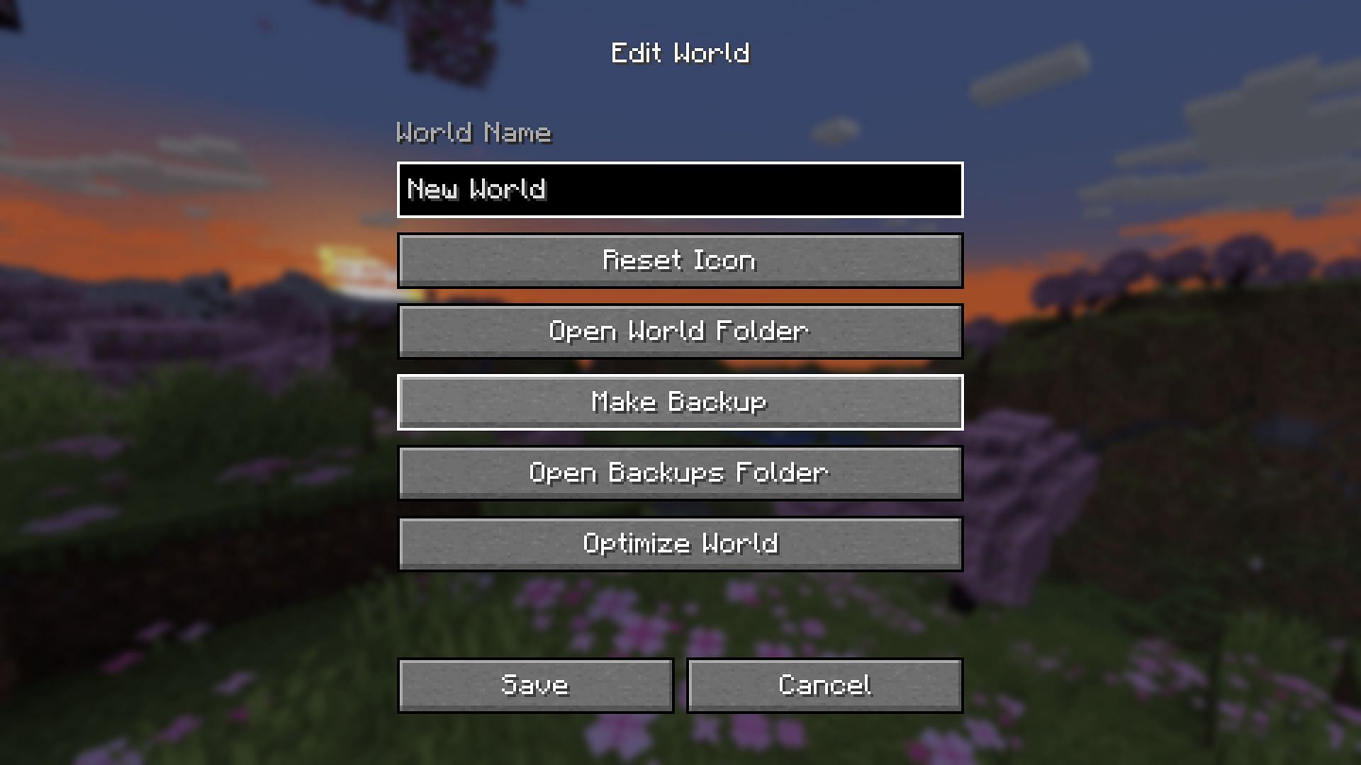 Backing up worlds is always a safe decision ahead of a major update like Minecraft 1.21 (Image via Mojang)