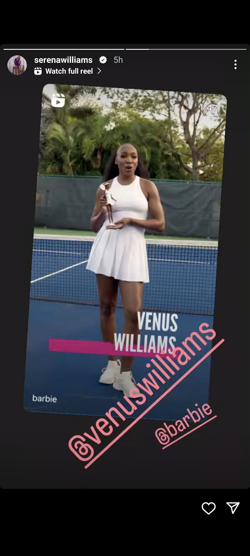 Serena Williams on Instagram