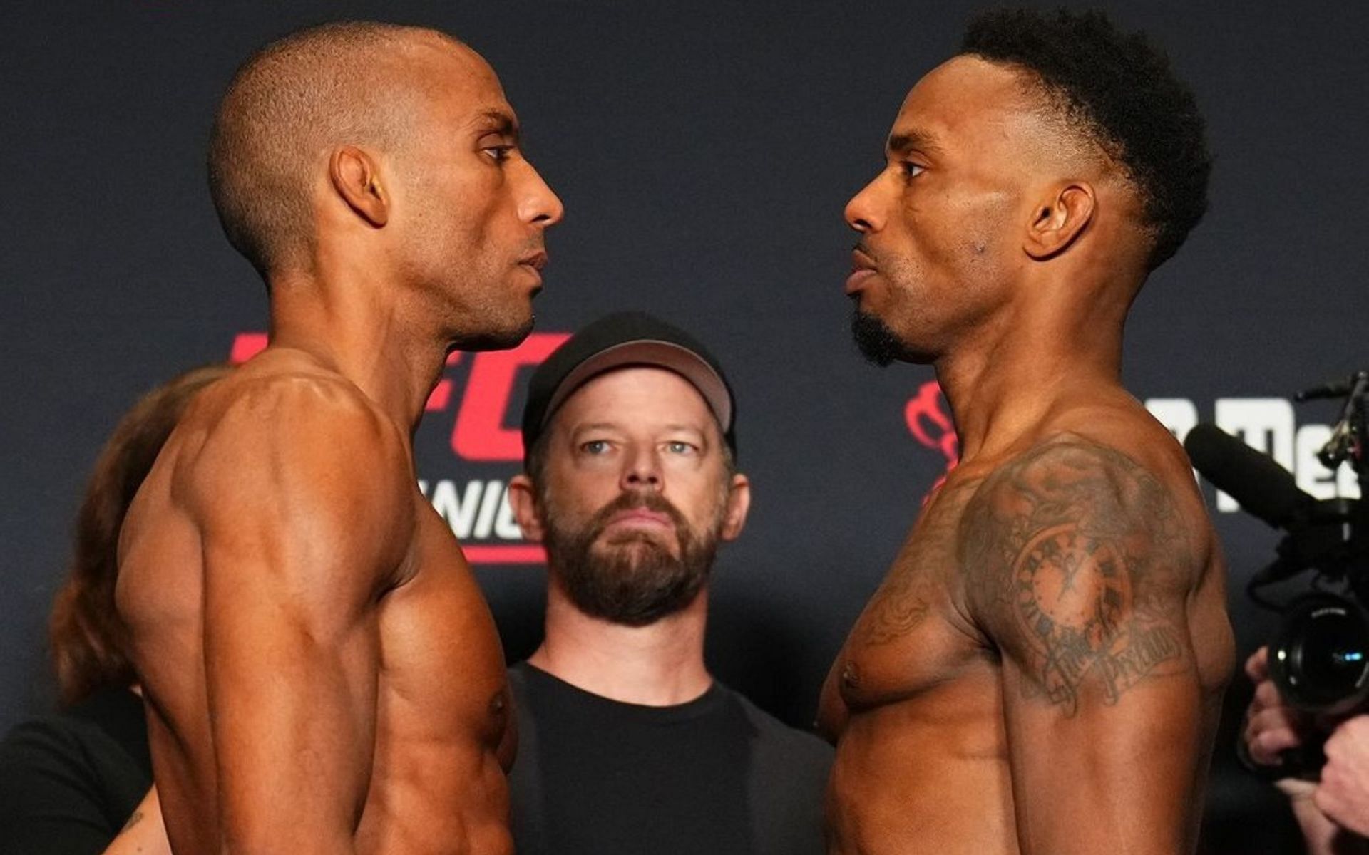Edson Barboza (left) will take on Lerone Murphy (right) at the main event of UFC Fight Night 241 [Image courtesy @ufc on Instagram]