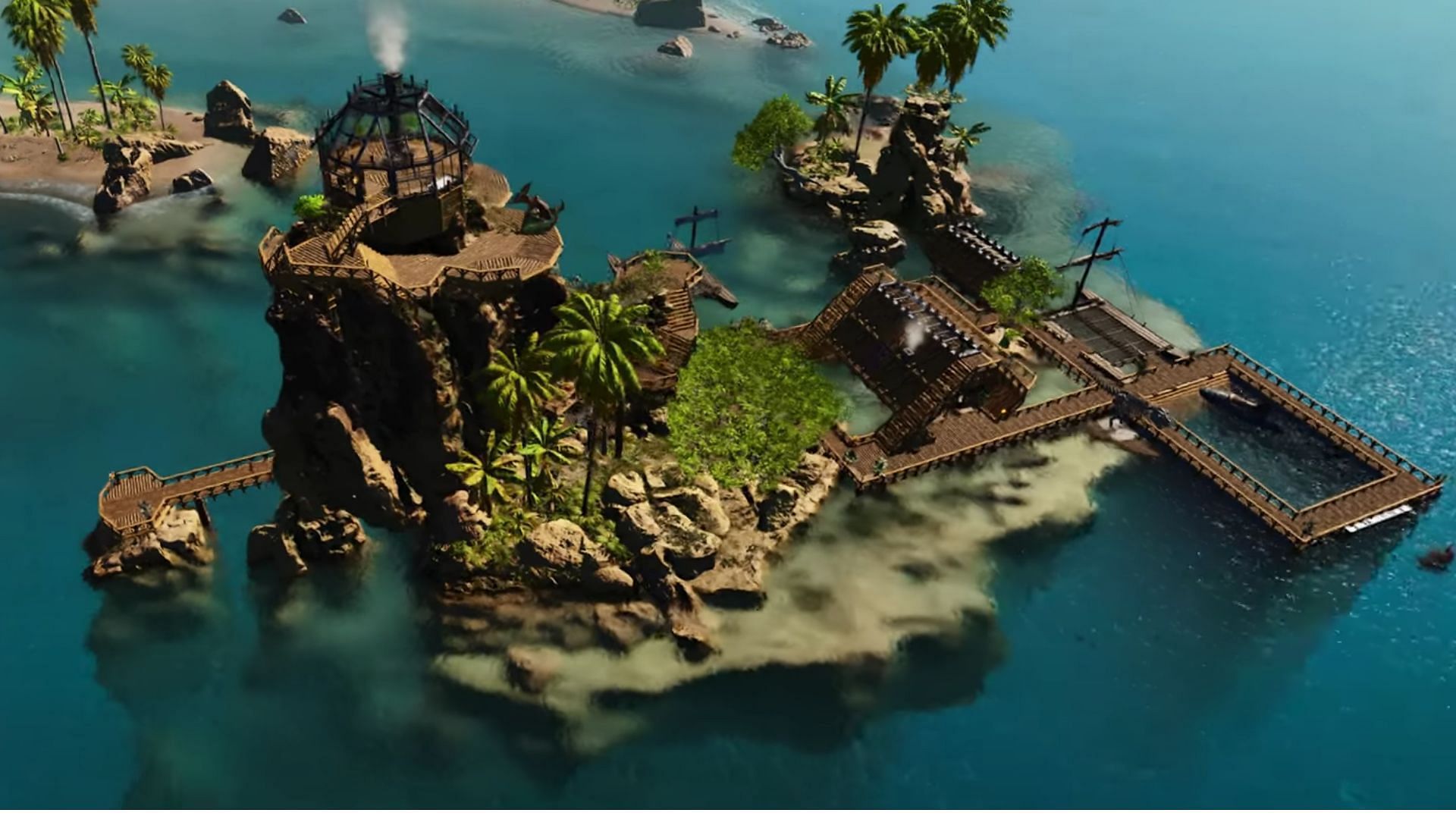 Island base in Ark Survival Ascended (Image via Studio Wildcard)