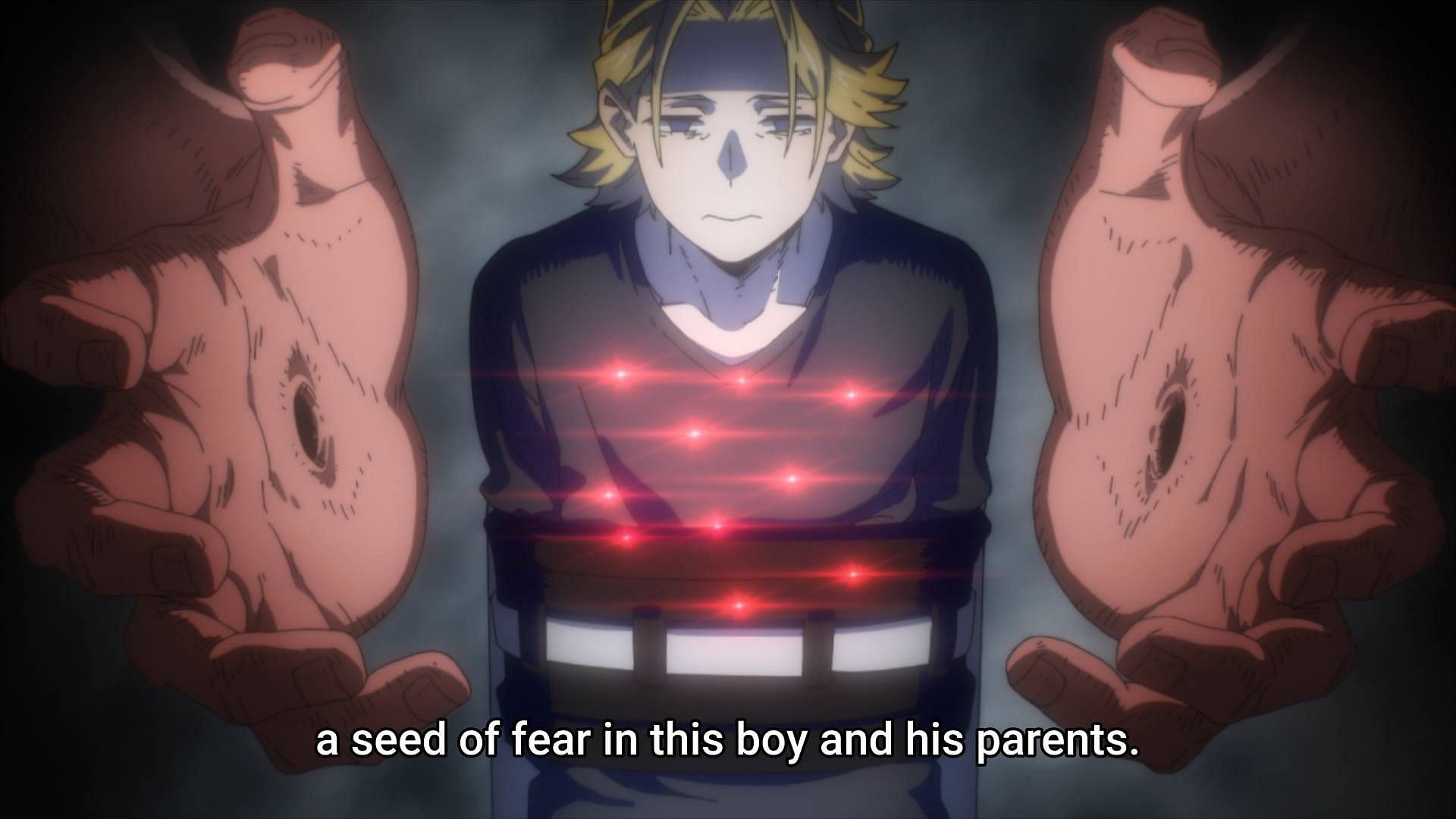 Aoyama while talking with Aizawa (Image via Bones)