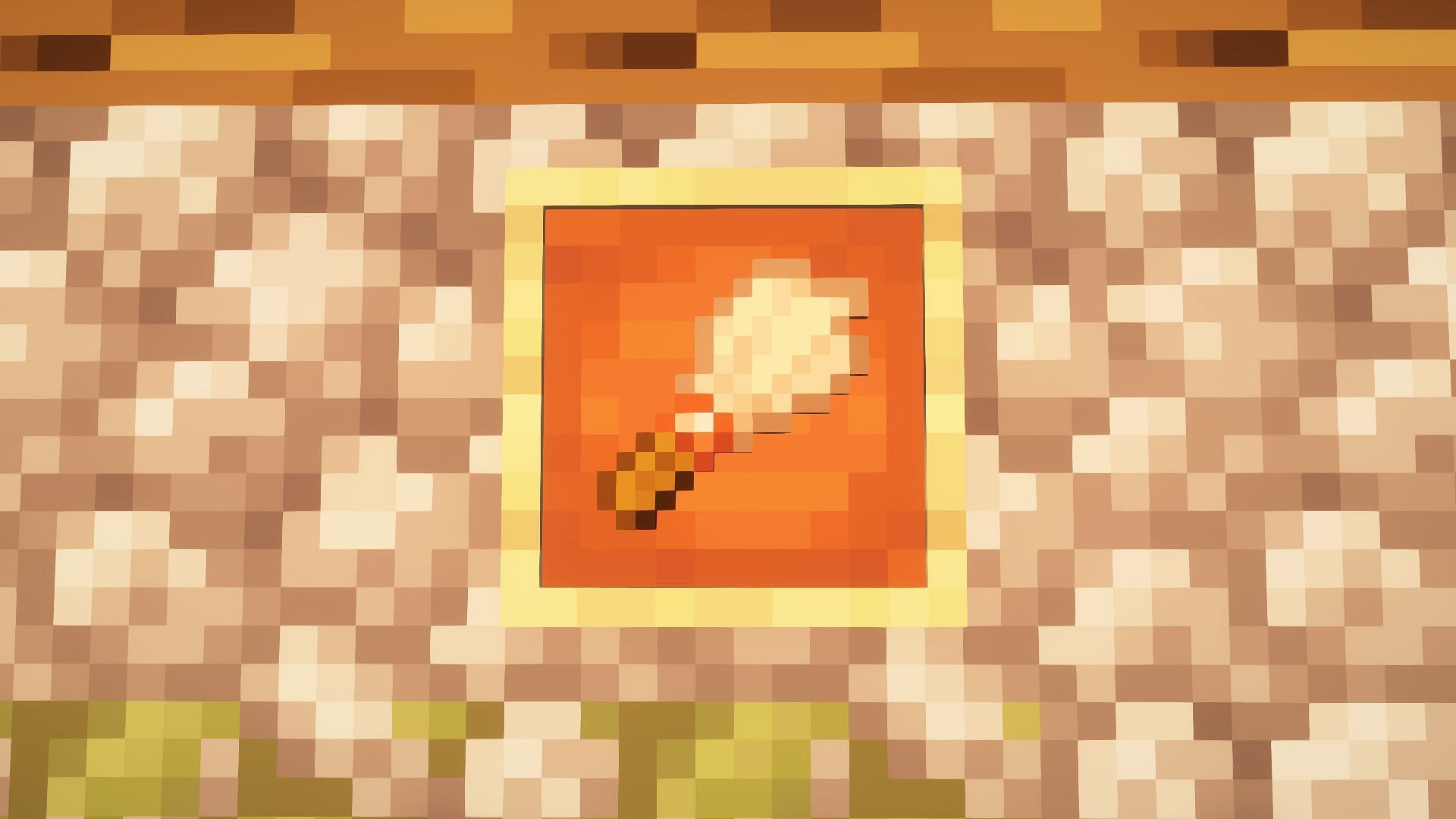 Brush in an item frame (Image via Mojang)