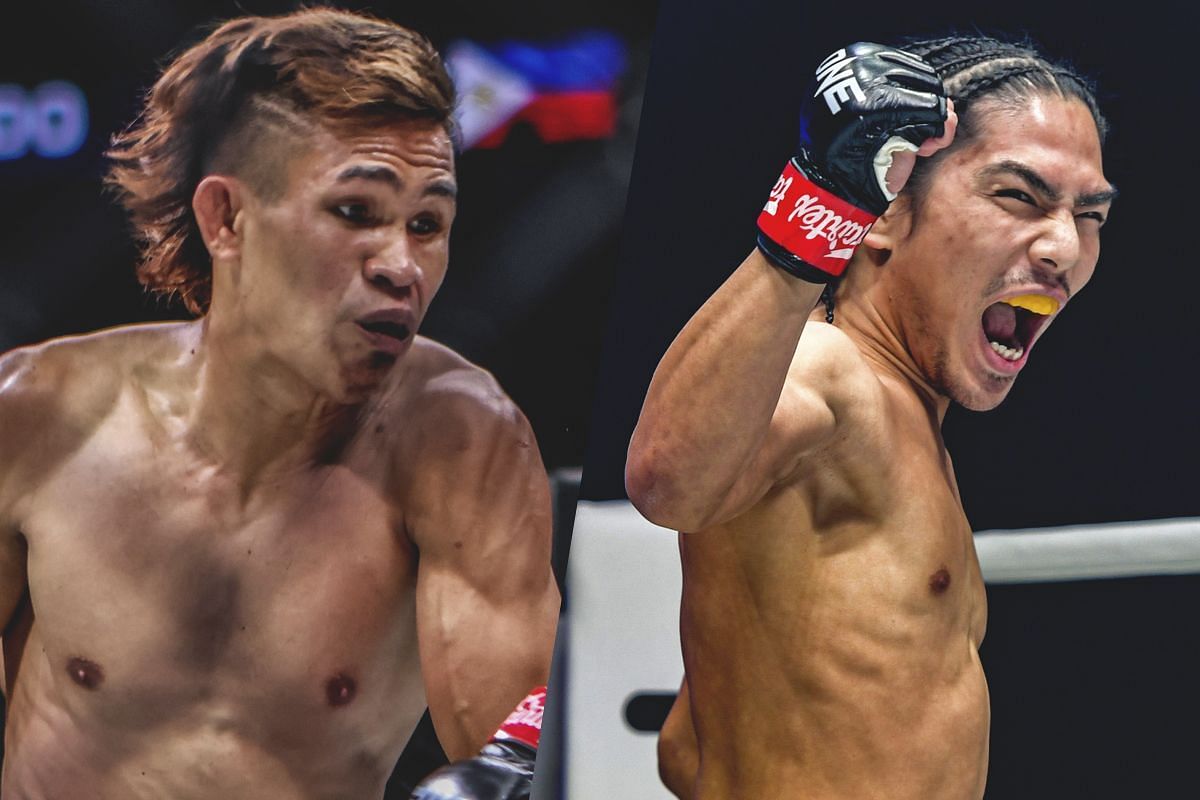 Jeremy Miado (L) fired up to return to winning ways against Hiroba Minowa (R). -- Photo by ONE Championship