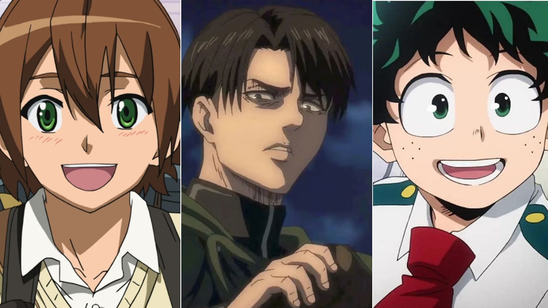 Tatsumi, Levi Ackerman, Izuku Midoriya 