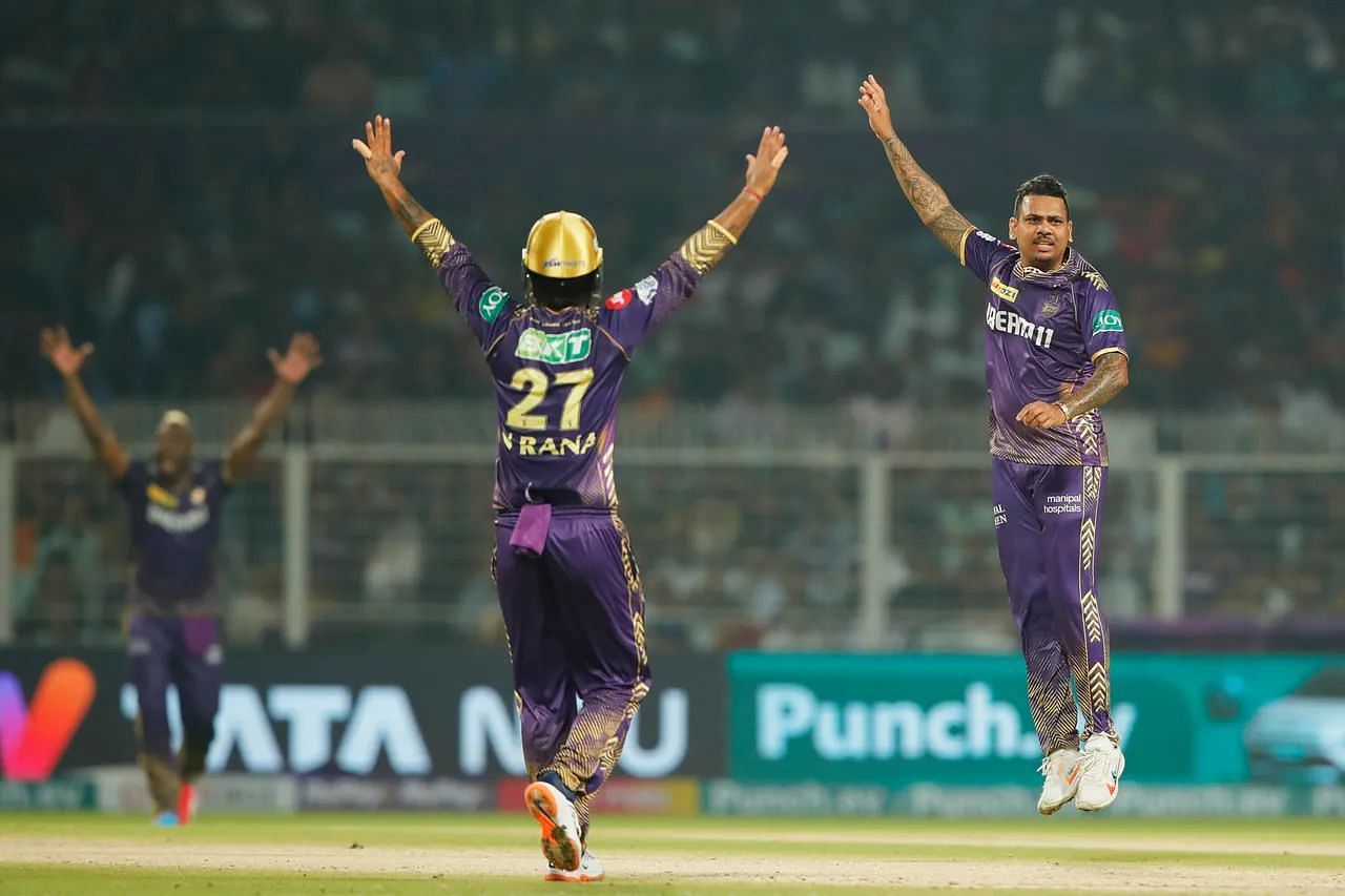 Sunil Narine celebrating a wicket (Image Credit: iplt20.com)