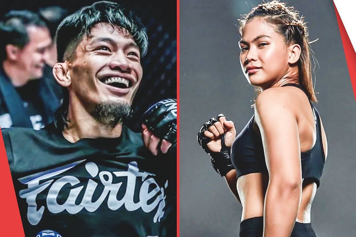 Lito Adiwang (L) believes Denice Zamboanga (R) can be a world champion
