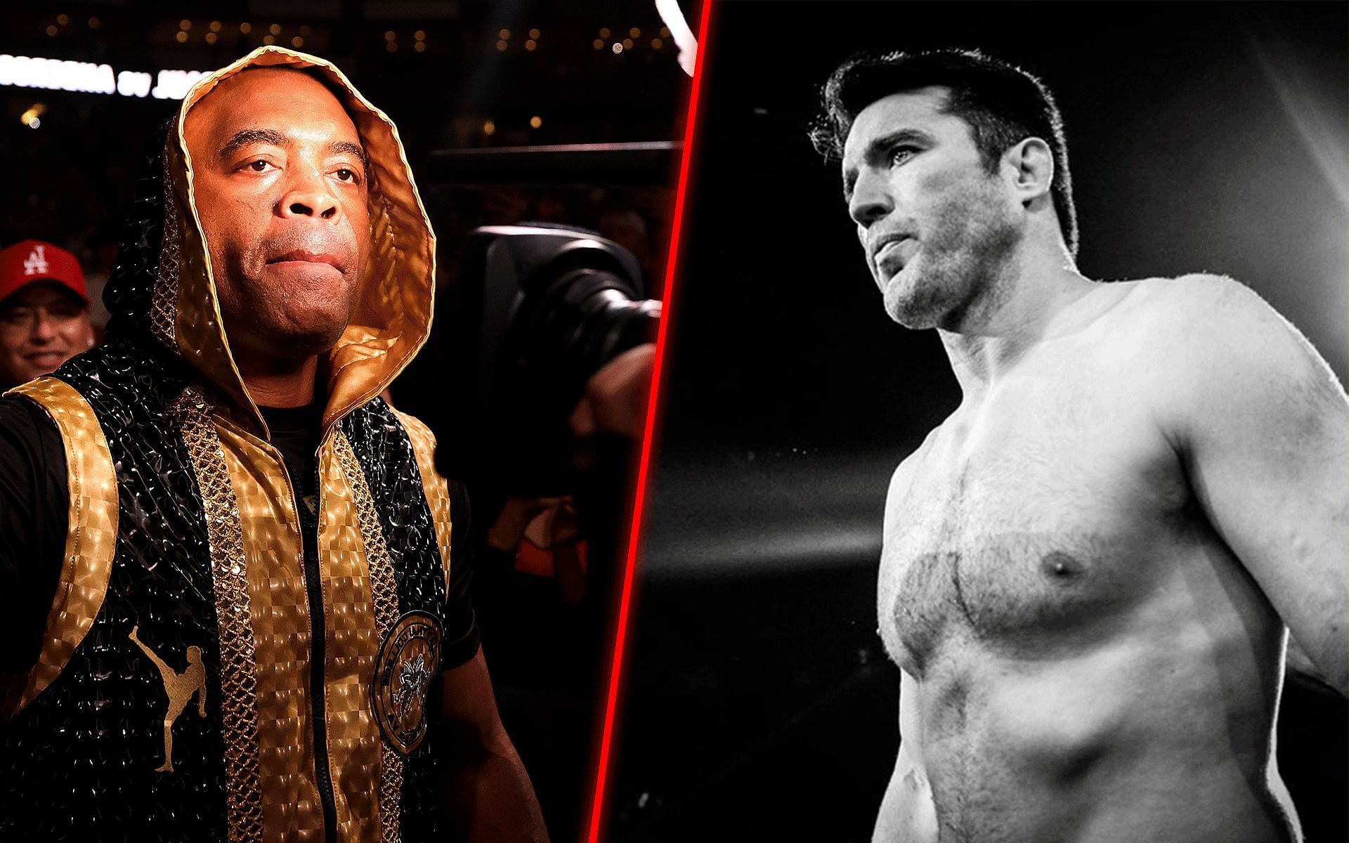 Anderson Silva (left) vs. Chael Sonnen (right) 3 will take place in boxing [Images courtesy @sonnench on Instagram]
