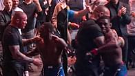 Randy Orton reacts as UFC star goes out of the octagon to hug him after massive win