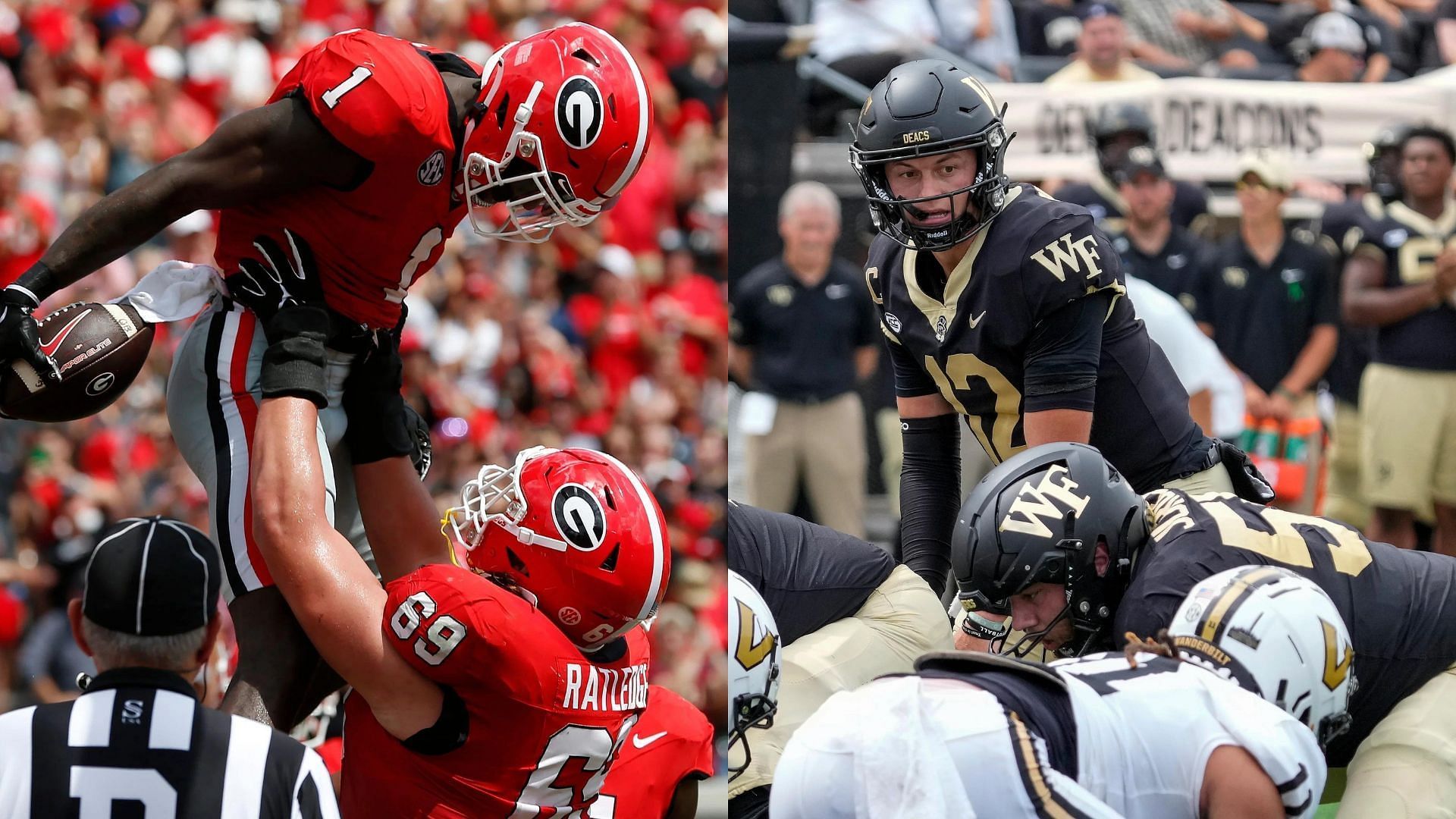 Georgia and Wake Forest are among the college football teams with the best non-conference records in the past three seasons