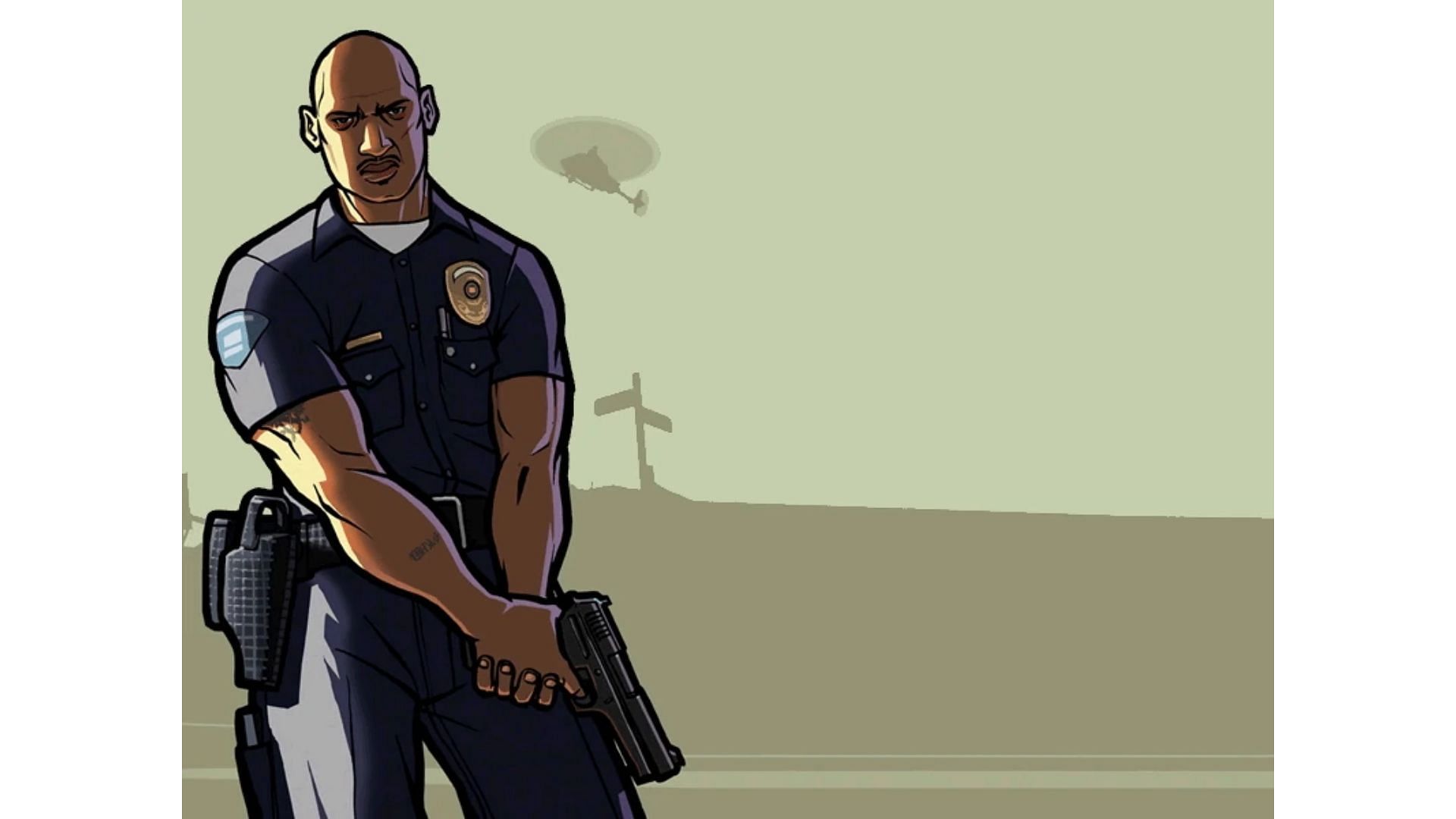 An official artwork of Frank Tenpenny in GTA San Andreas (Image via Rockstar Games)