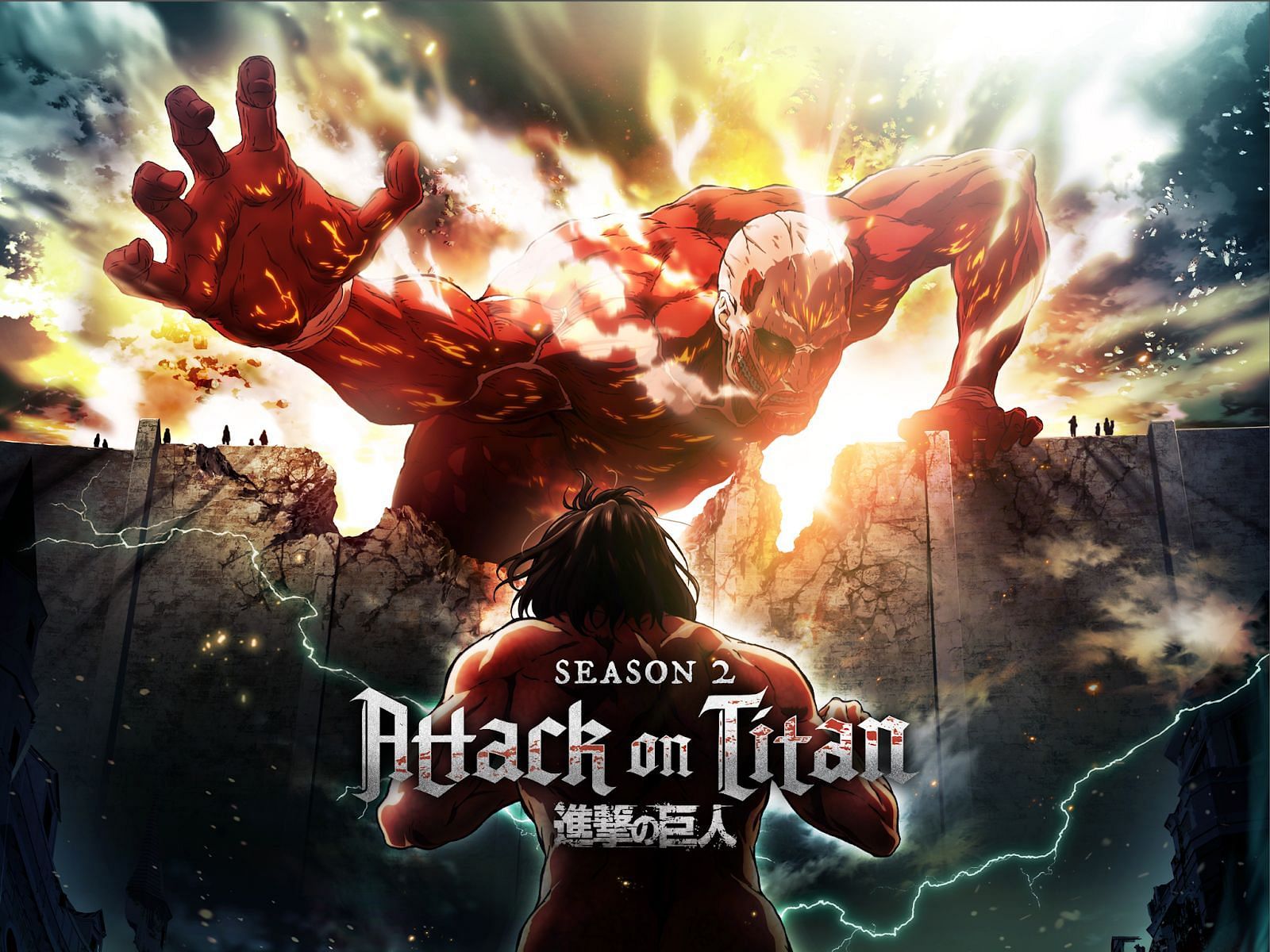 What year did season 2 of Attack on Titan Released?