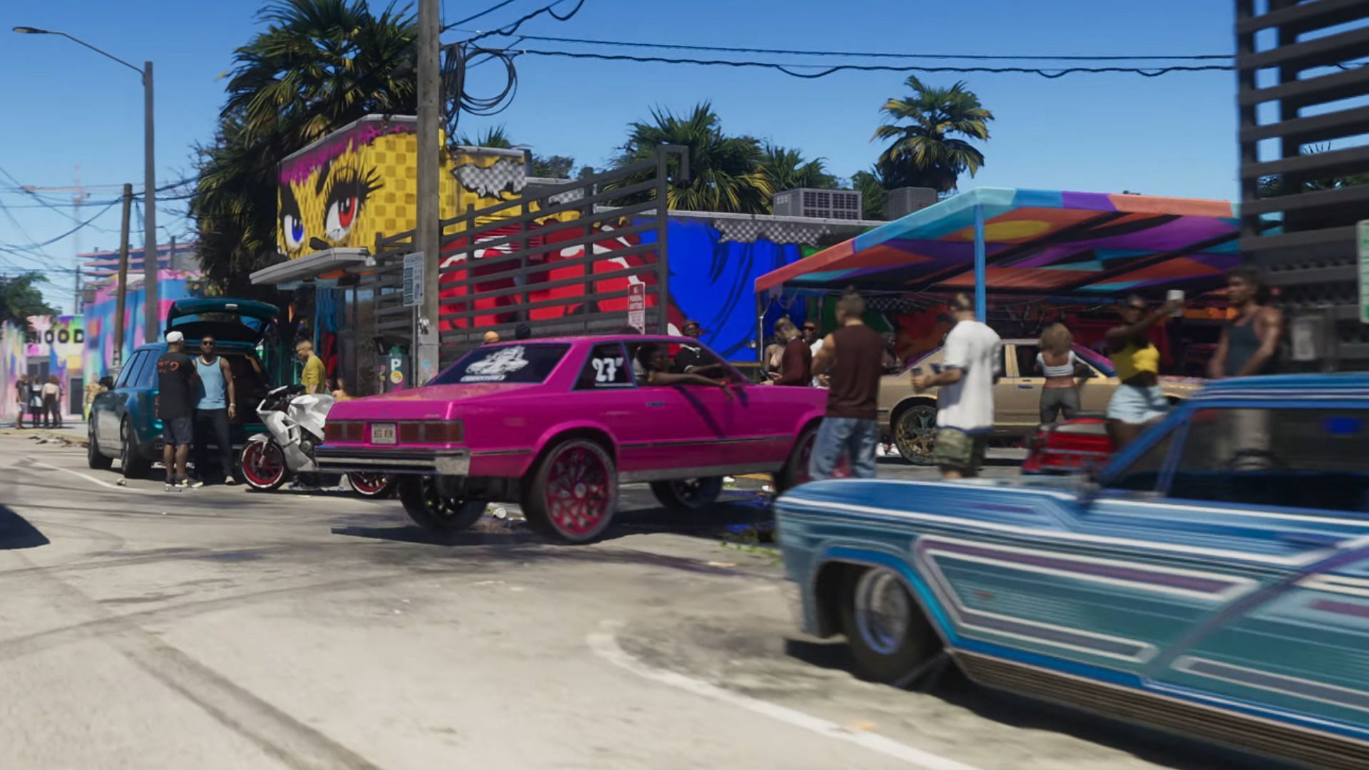 A Donk car as seen in the first Grand Theft Auto 6 trailer. (Image via Rockstar Games)