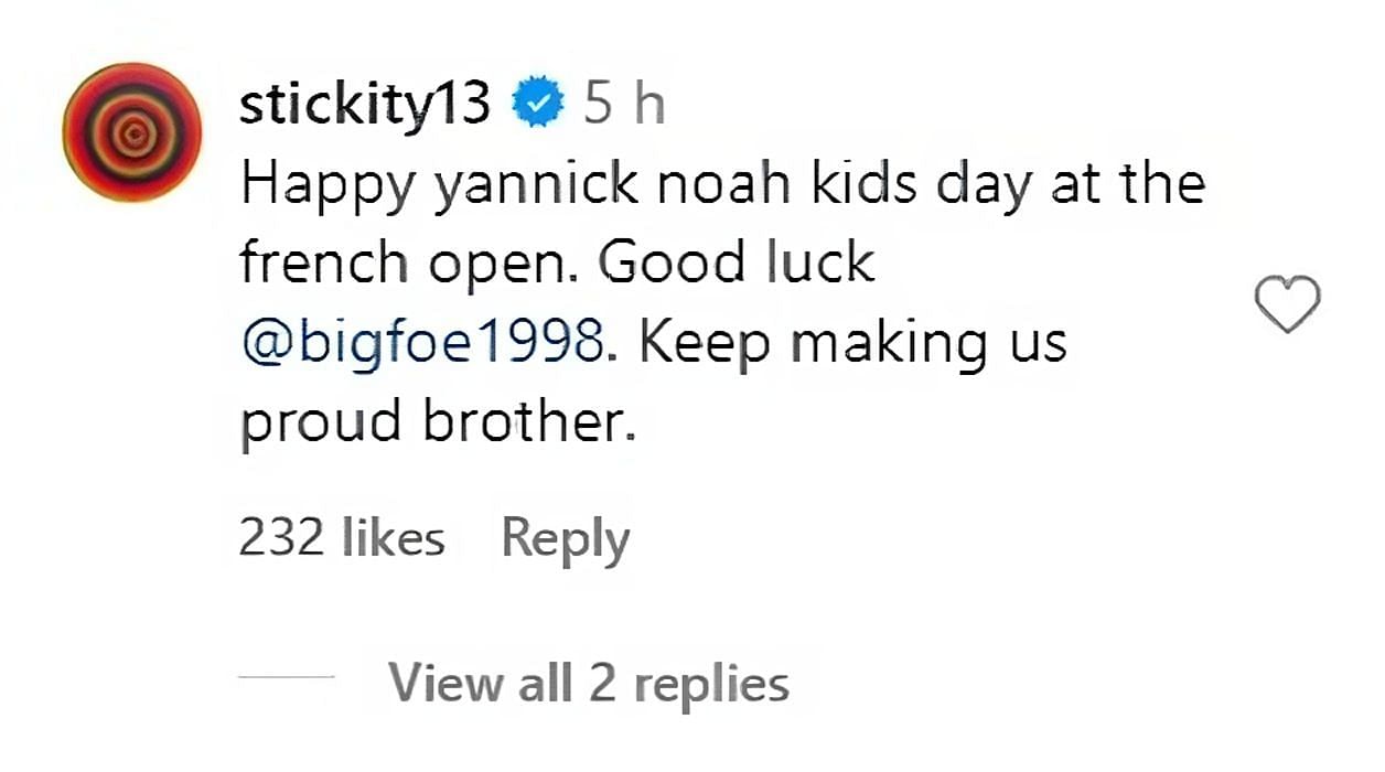 Joakim Noah&#039;s comment on Instagram