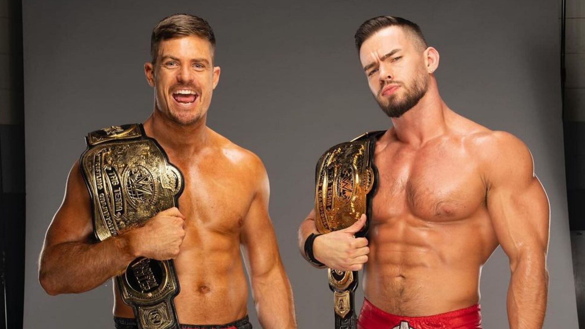 Austin Theory and Grayson Waller became the new WWE Tag Team Champions!