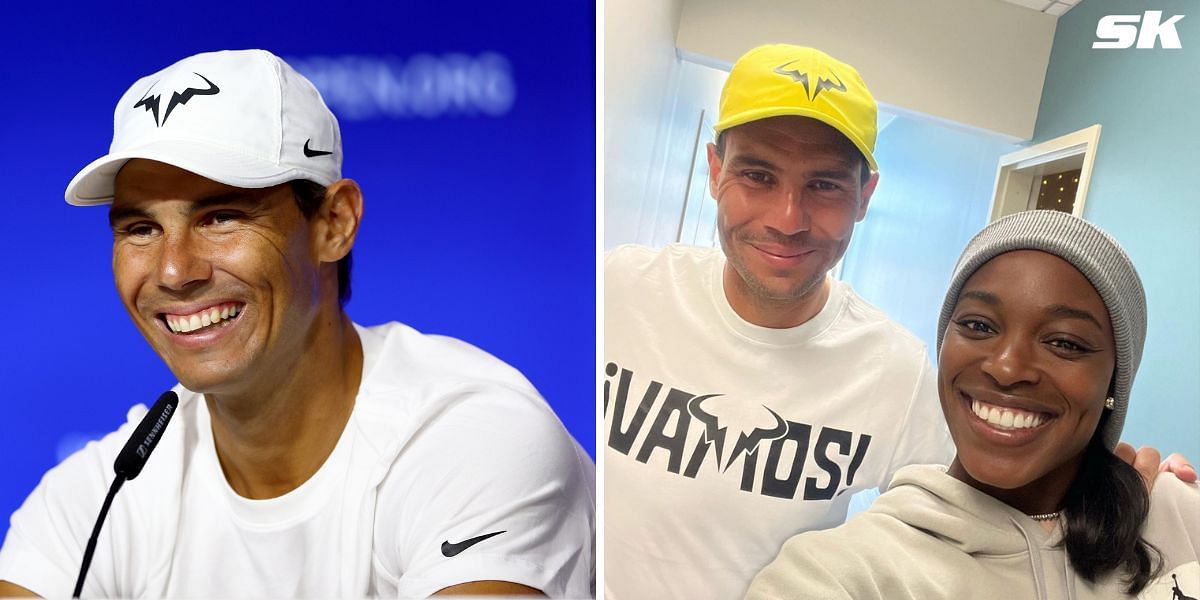 Rafael Nadal with Sloane Stephens