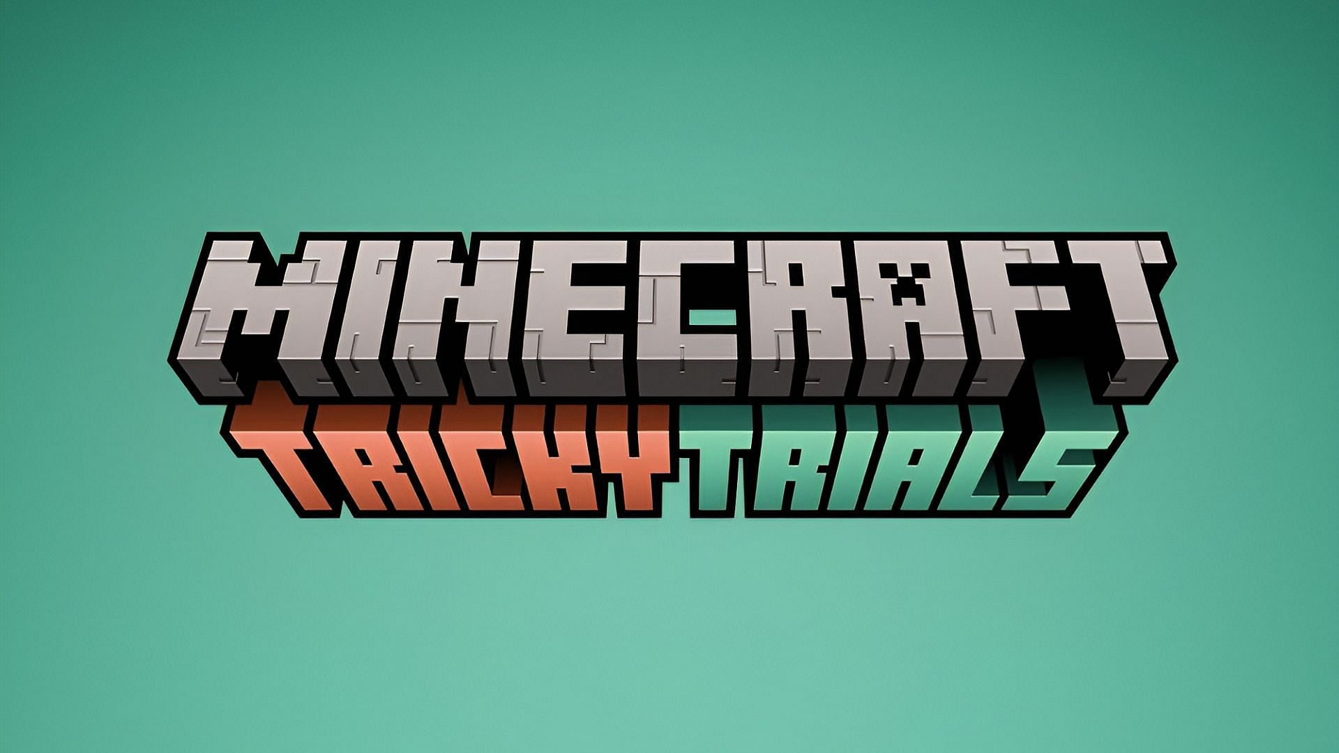 The official font logo for Minecraft 1.21 Tricky Trials (Image via Mojang)