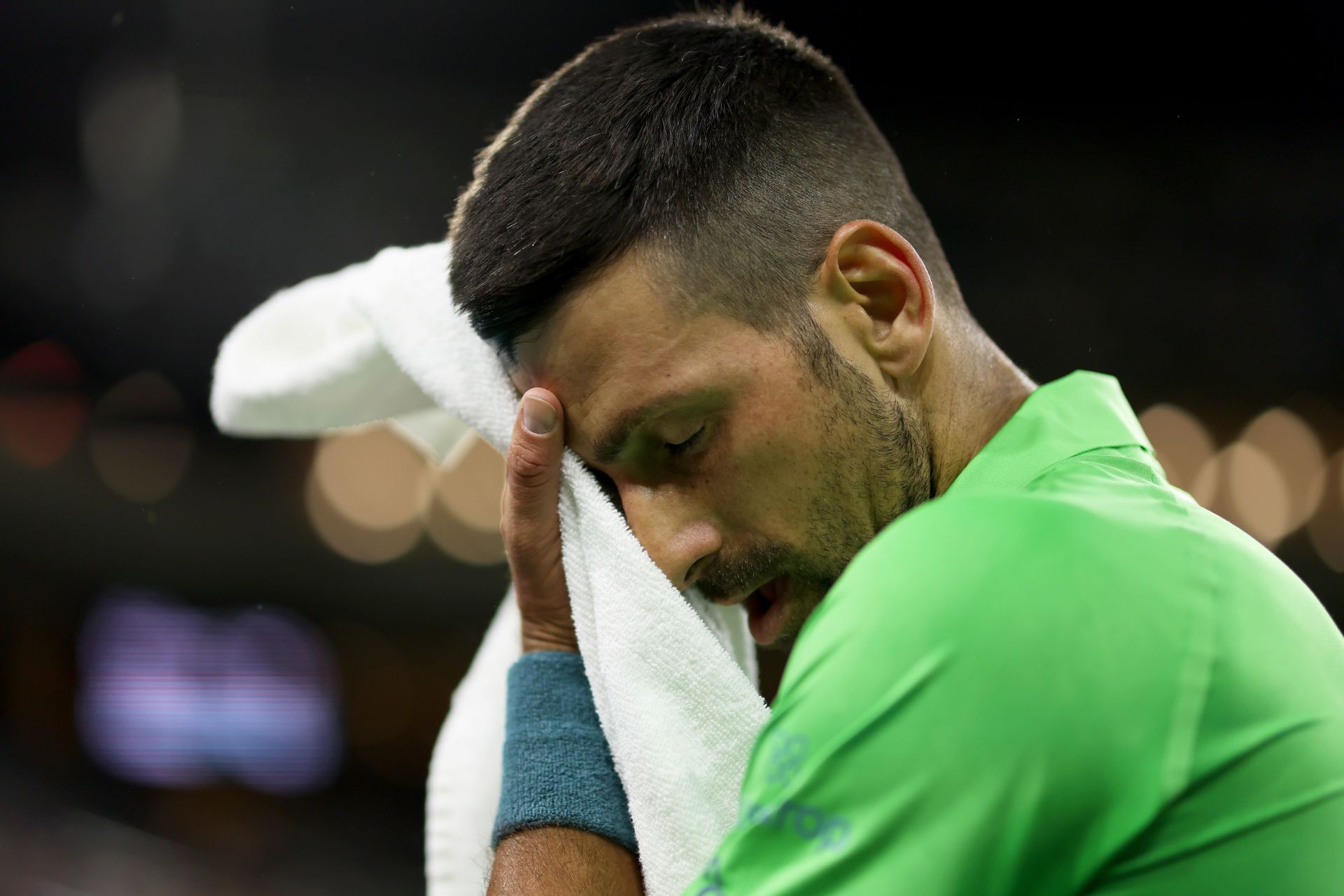 Novak Djokovic at the 2024 BNP Paribas Open in Indian Wells