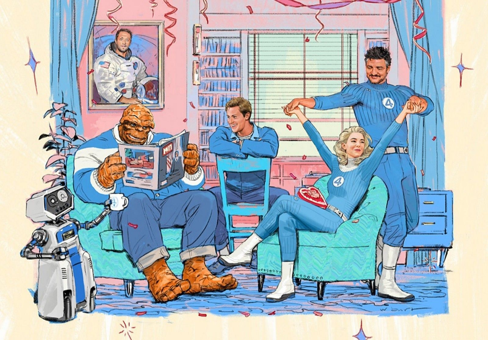 The Fantastic Four in the MCU (Image via @MarvelStudios on X)