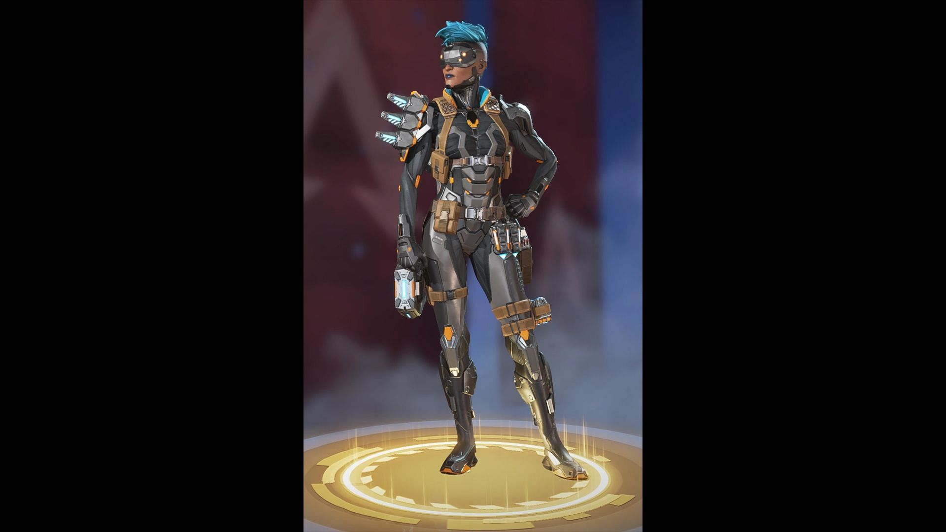 Outlawed Tech Mad Maggie skin in Apex Legends (Image via Electronic Arts)