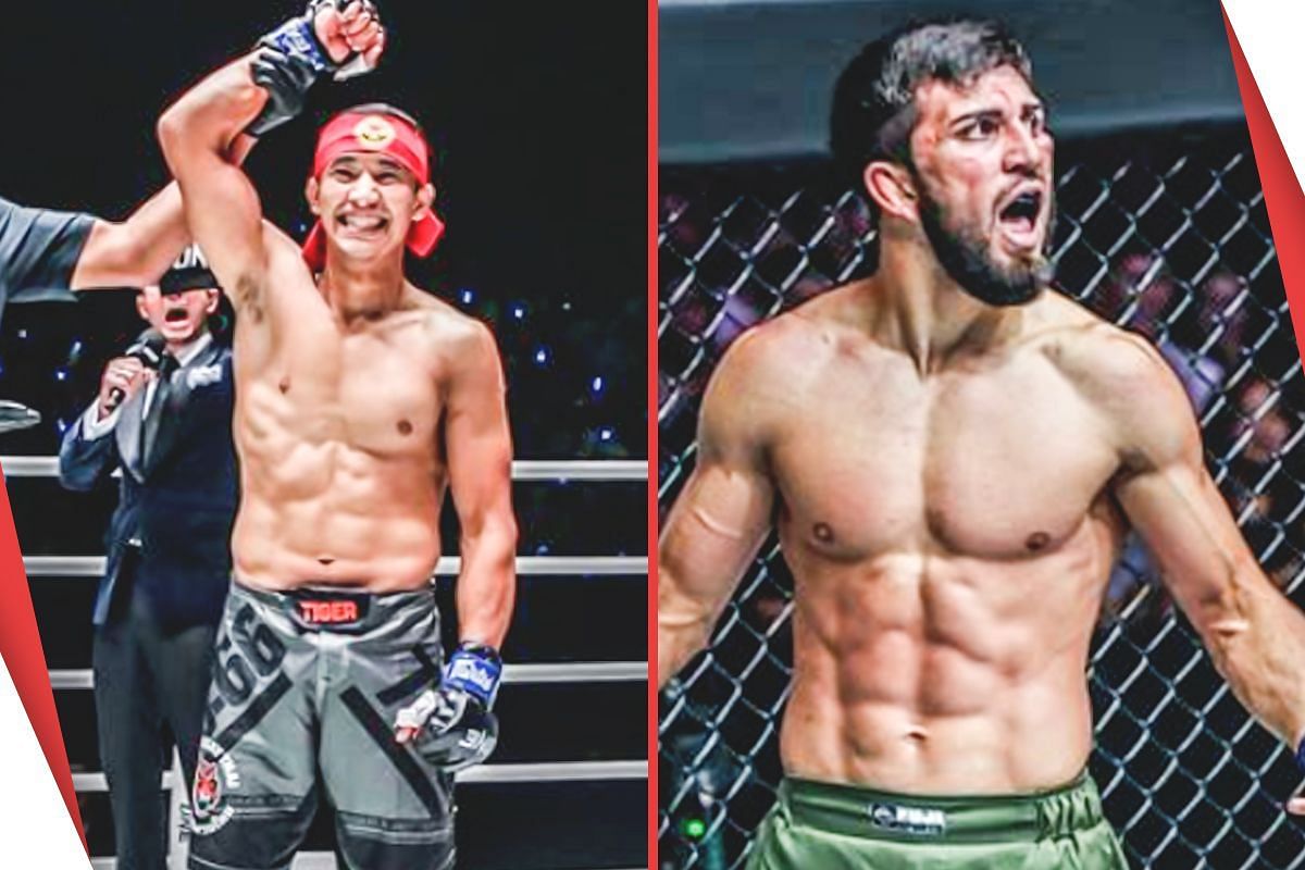 Akbar Abdullaev (L) wants to secure a highlight-reel finish against Halil Amir (R). -- Photo by ONE Championship