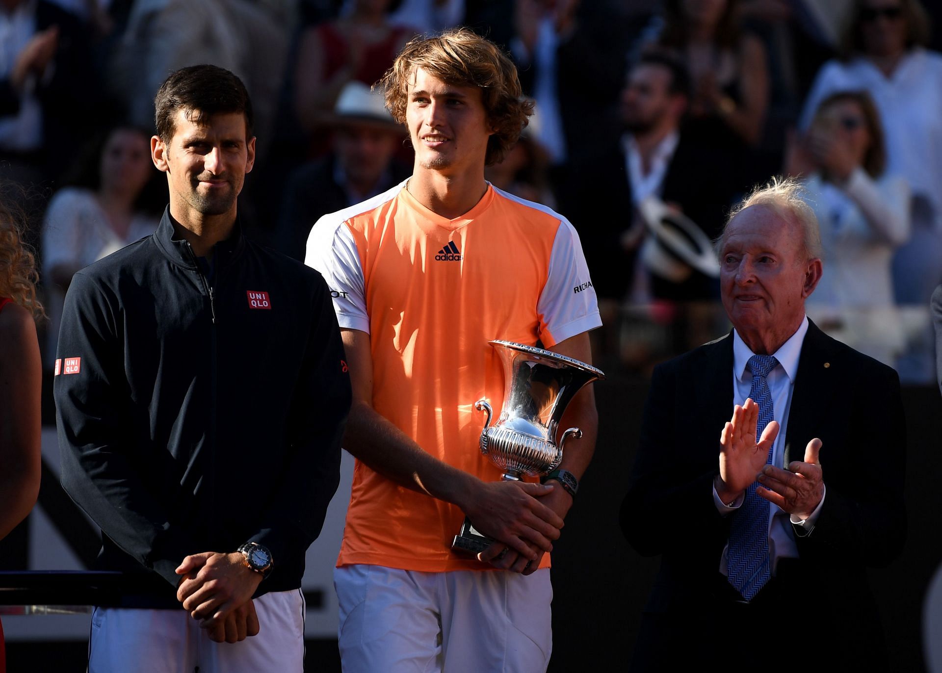 Alexander Zverev beat Novak Djokovic to win the 2017 Italian Open