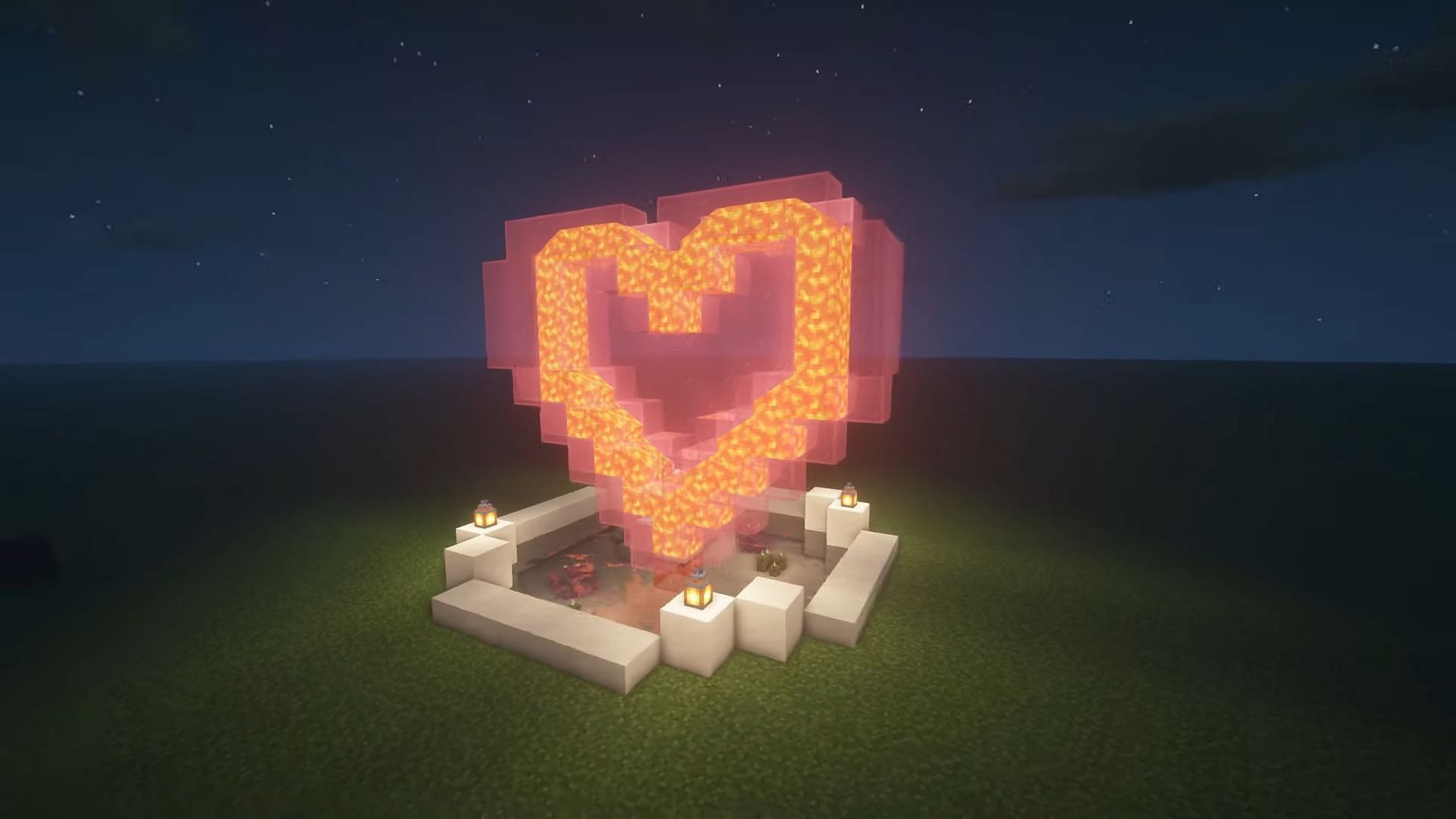 Heart Lava Fountain (Image via YouTube/Parchimarik)