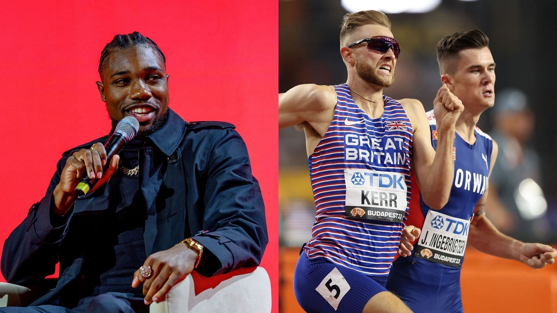 Noah Lyles, Jakob Ingebrigtsen, and Josh Kerr