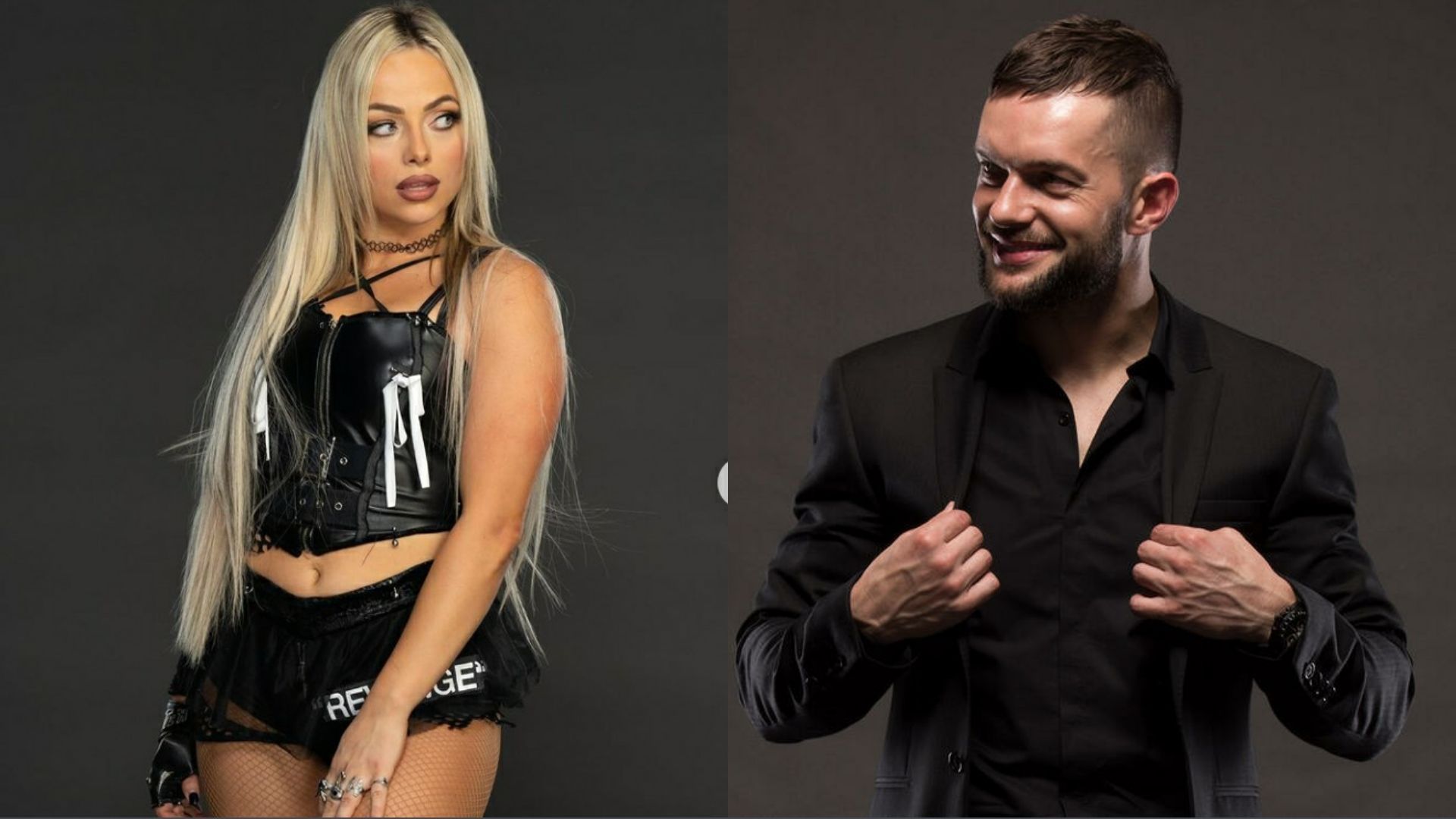 Liv Morgan (left); Finn Balor (right)