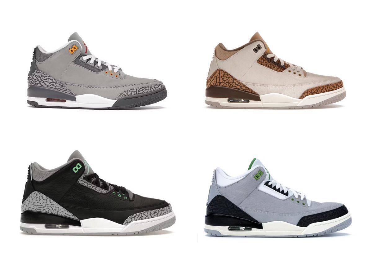 8 Cheapest Nike Air Jordan 3 sneakers to get in 2024 (Image via SportsKeeda)