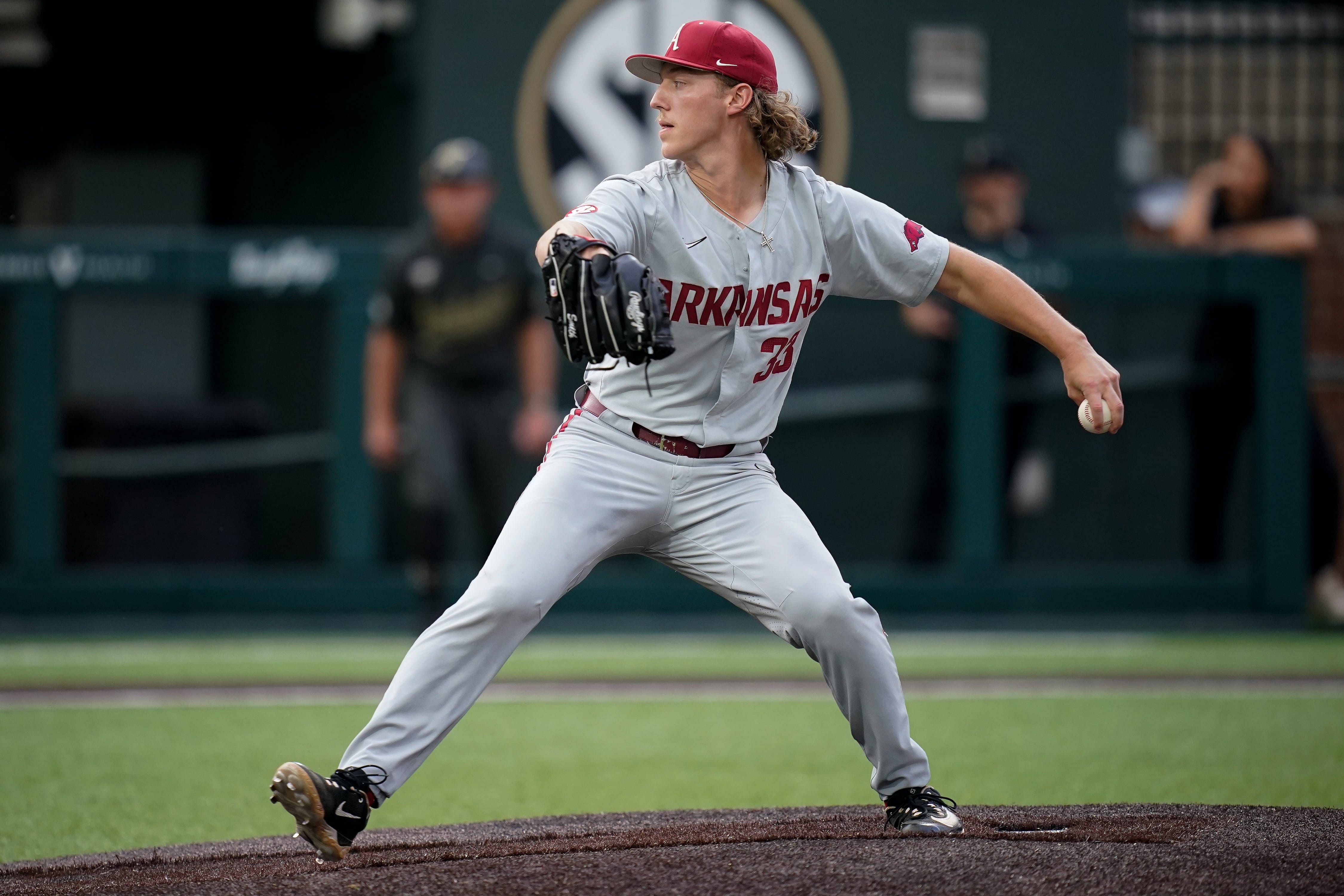 Ace pitcher Hagen Smith will lead the Arkansas Razorbacks in the NCAA Baseball Tournament and possibly the College World Series.