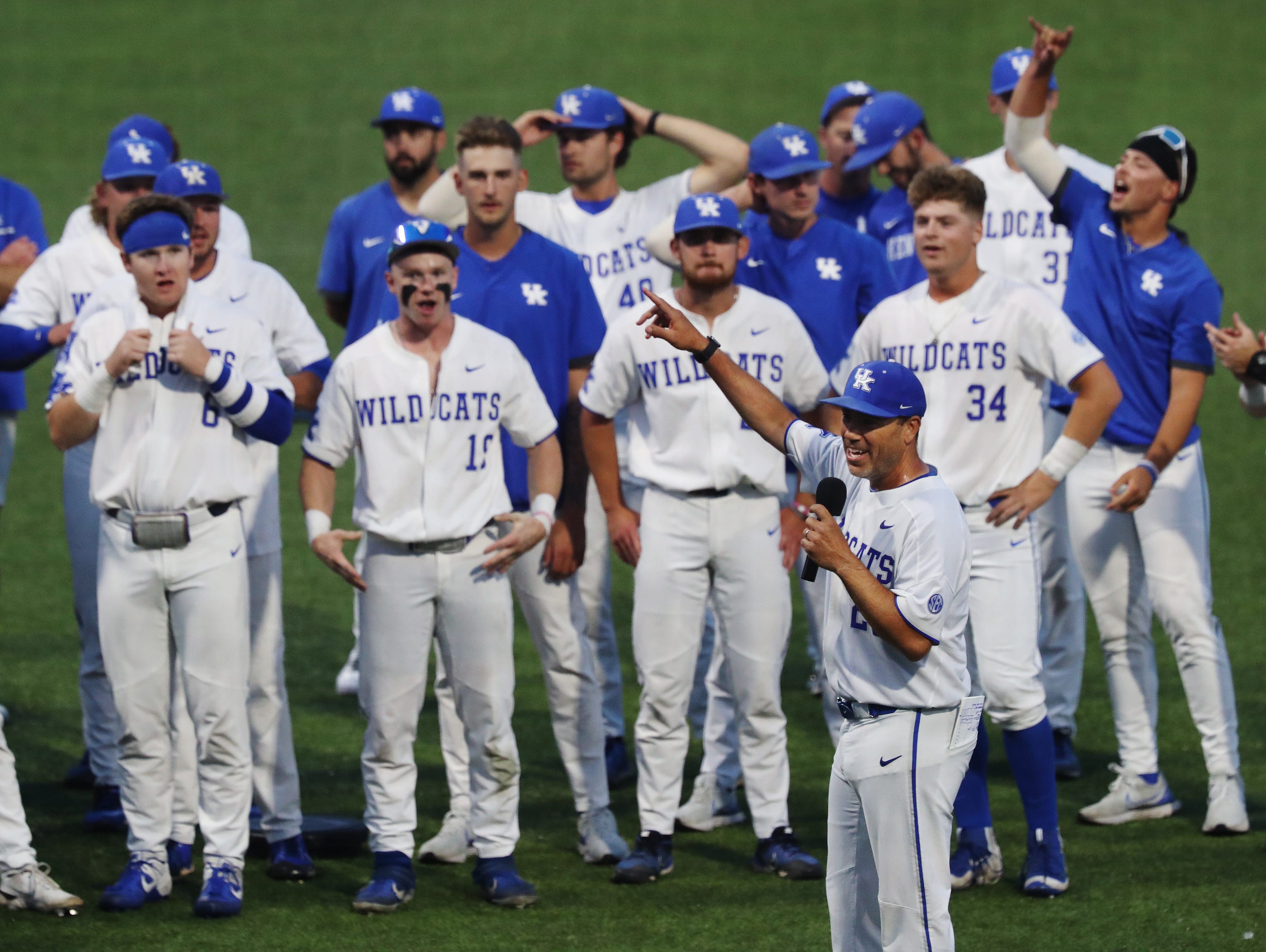  Kentucky Wildcats Head Coach Nick Mingione has formed a close bond with his players over the years.