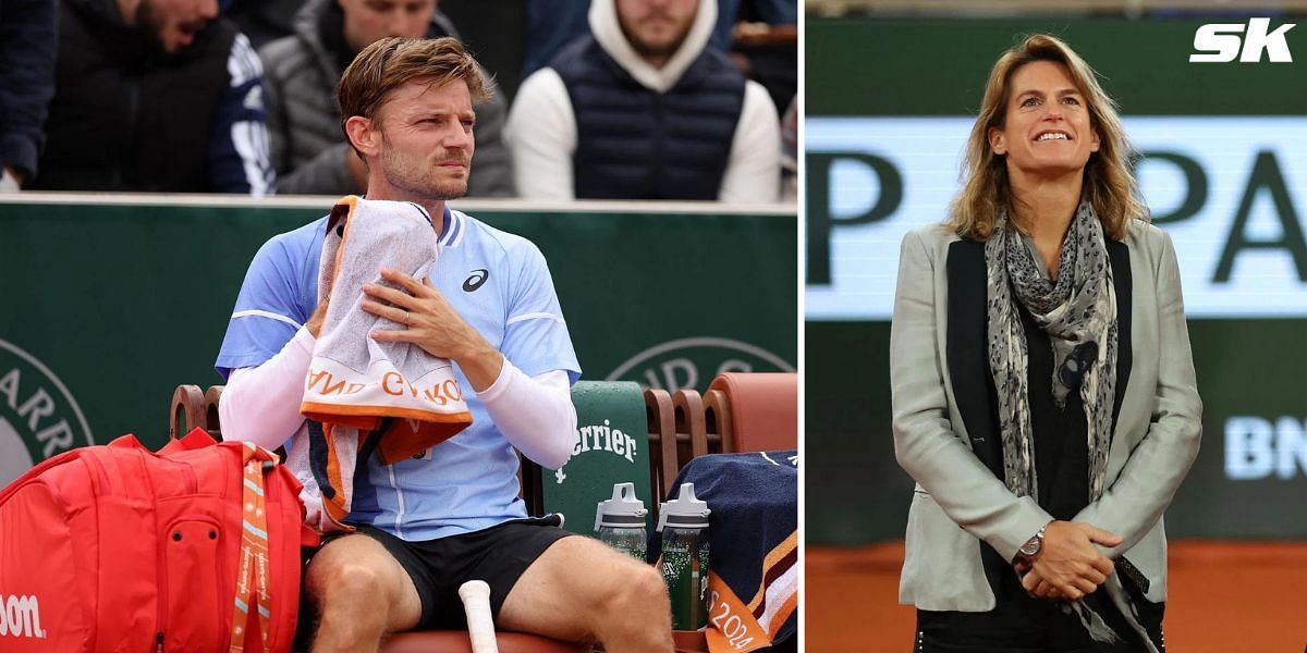 David Goffin (L) Amelie Mauresmo (R)