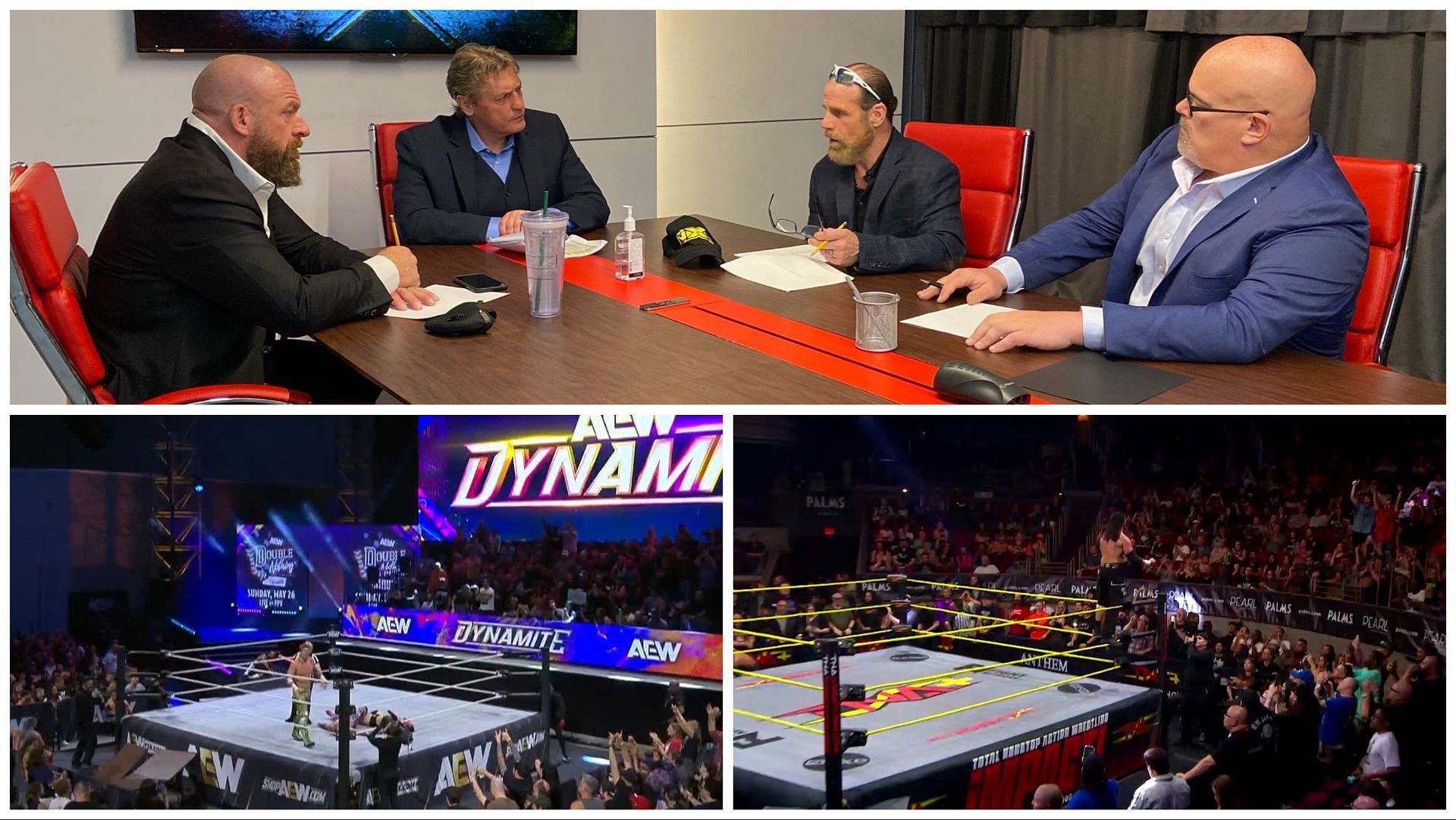 WWE officials discuss potential talent signings, AEW Dynamite action, TNA Impact action