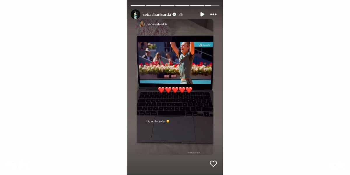 Source- Sebastian Korda&#039;s Instagram handle