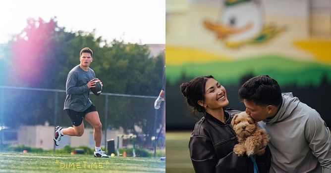 “Dad is home”- Dillon Gabriel’s GF Zo Caswell expresses her love as Oregon QB raises $250K for former high school in Hawaii