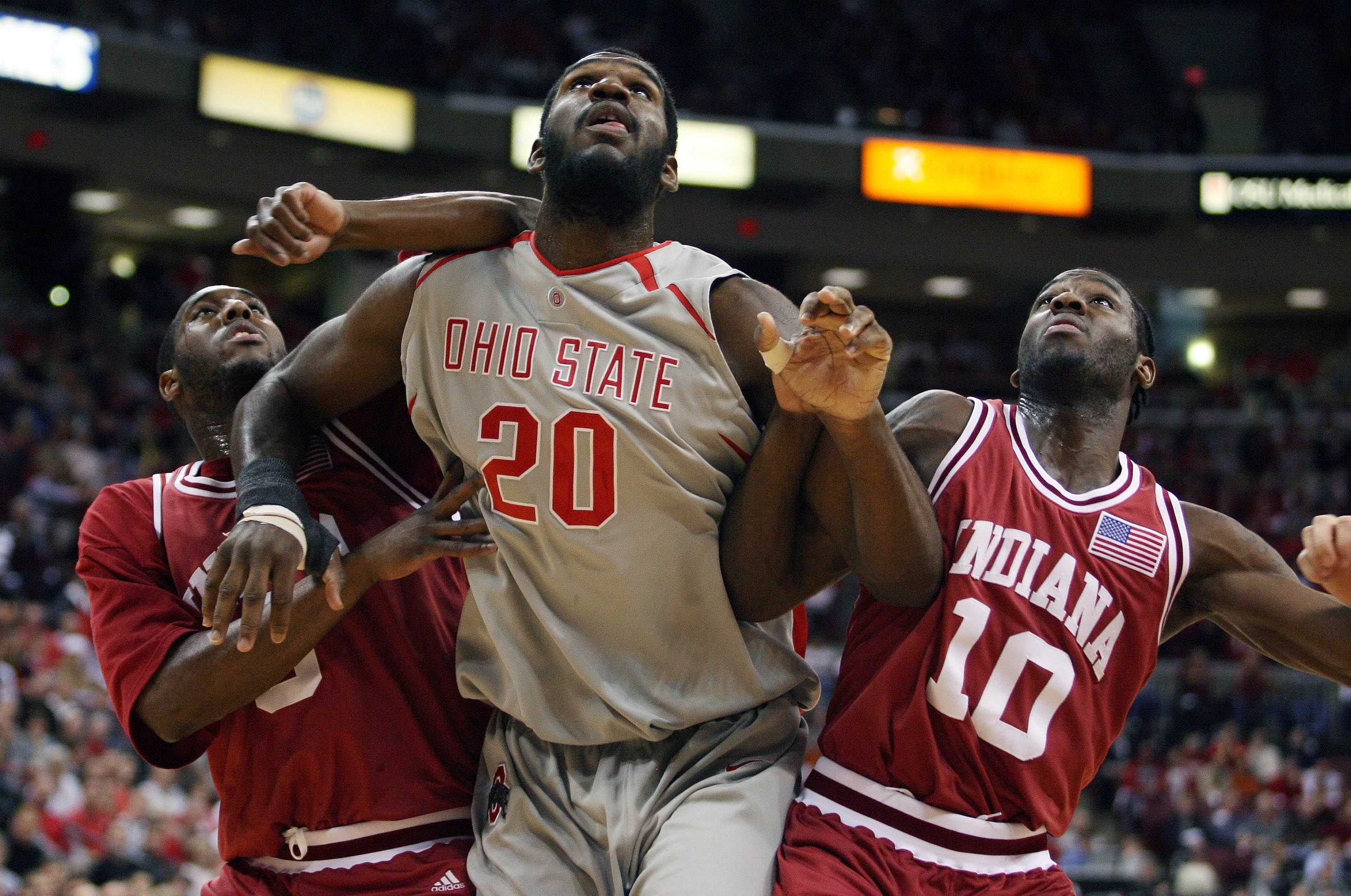 Roderick Wilmont (#10) averaged 7.5 ppg and 3.8 rpg during his time with Indiana.