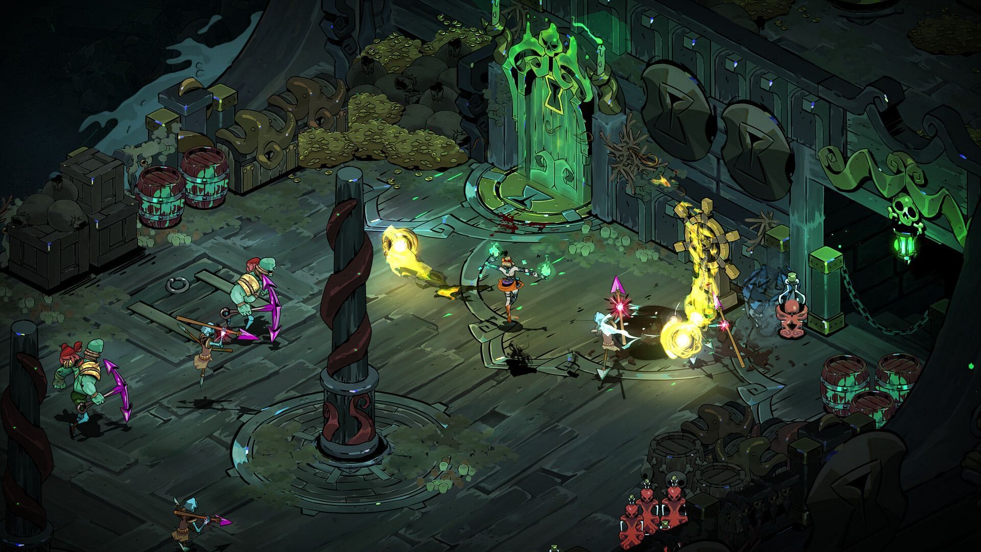 Greeneries can be found in the Digging Spots spread across the game (Image via Supergiant Games)
