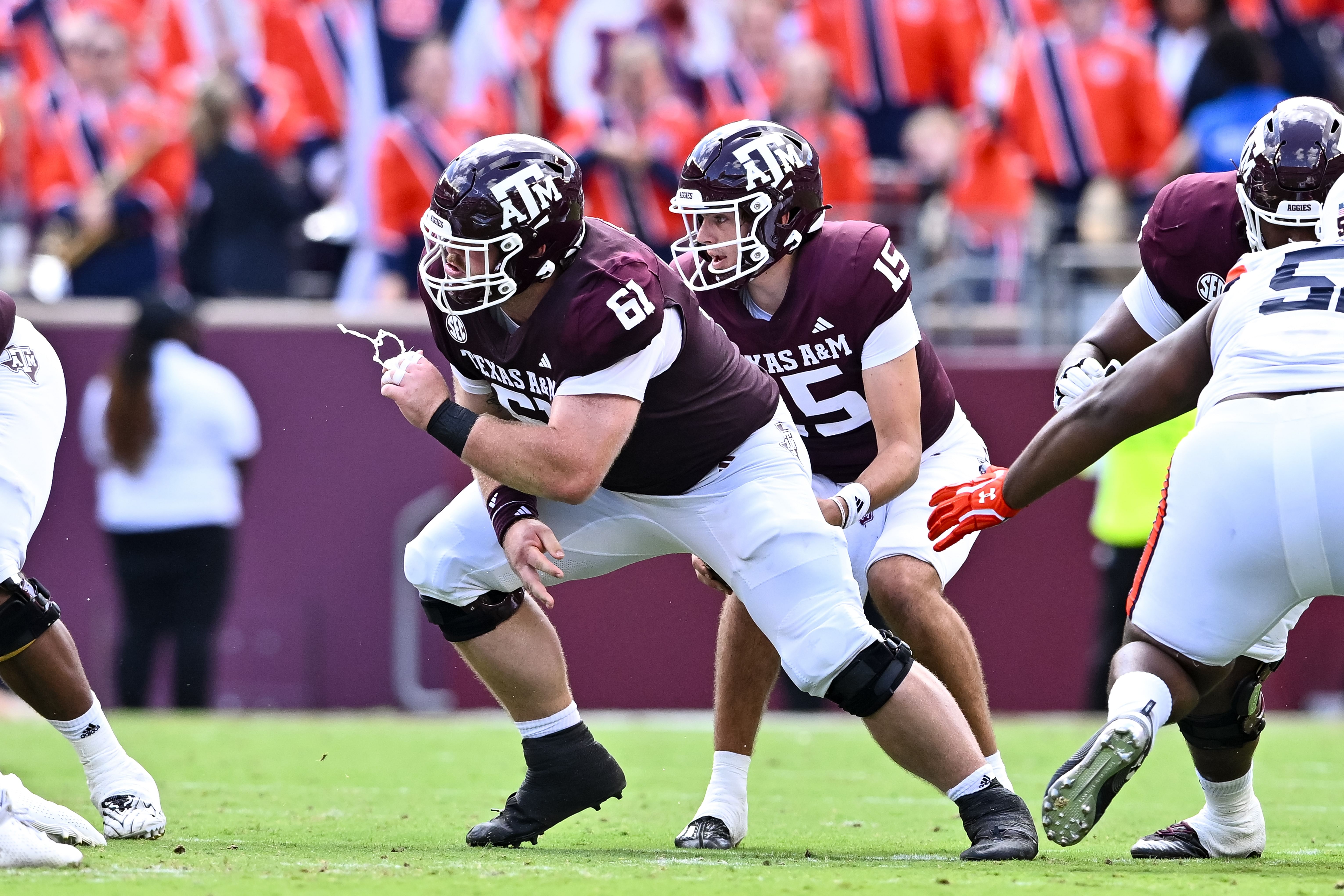 Bryce Foster is a star interior lineman for Texas A&amp;M and could be a 2025 NFL Draft prospect.