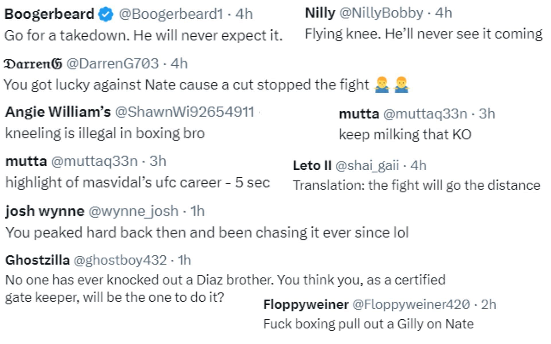 Screenshot of Jorge Masvidal&#039;s post on X