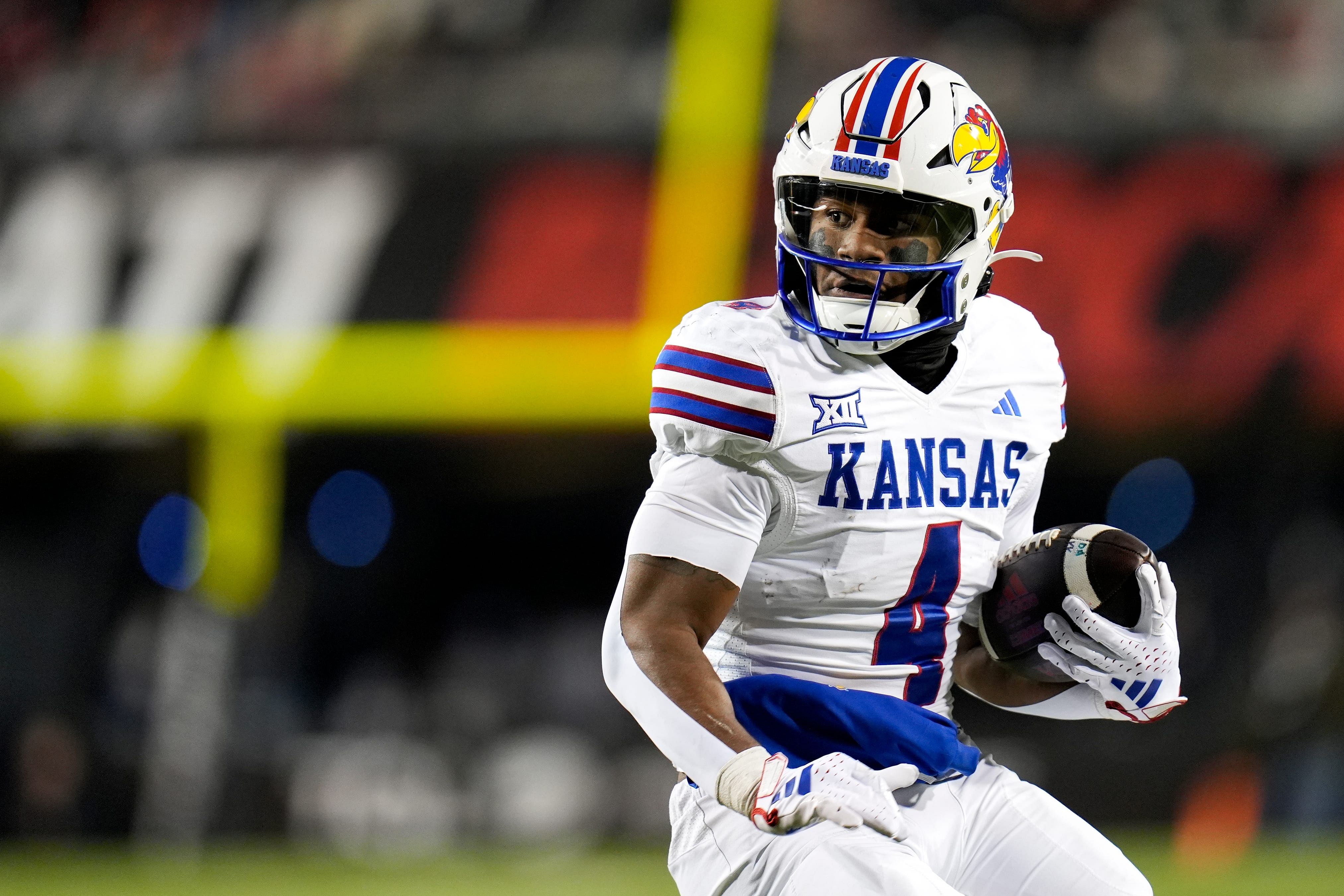 Kansas RB #4 &lt;a href=&#039;https://www.sportskeeda.com/college-football/devin-neal&#039; target=&#039;_blank&#039; rel=&#039;noopener noreferrer&#039;&gt;Devin Neal&lt;/a&gt;