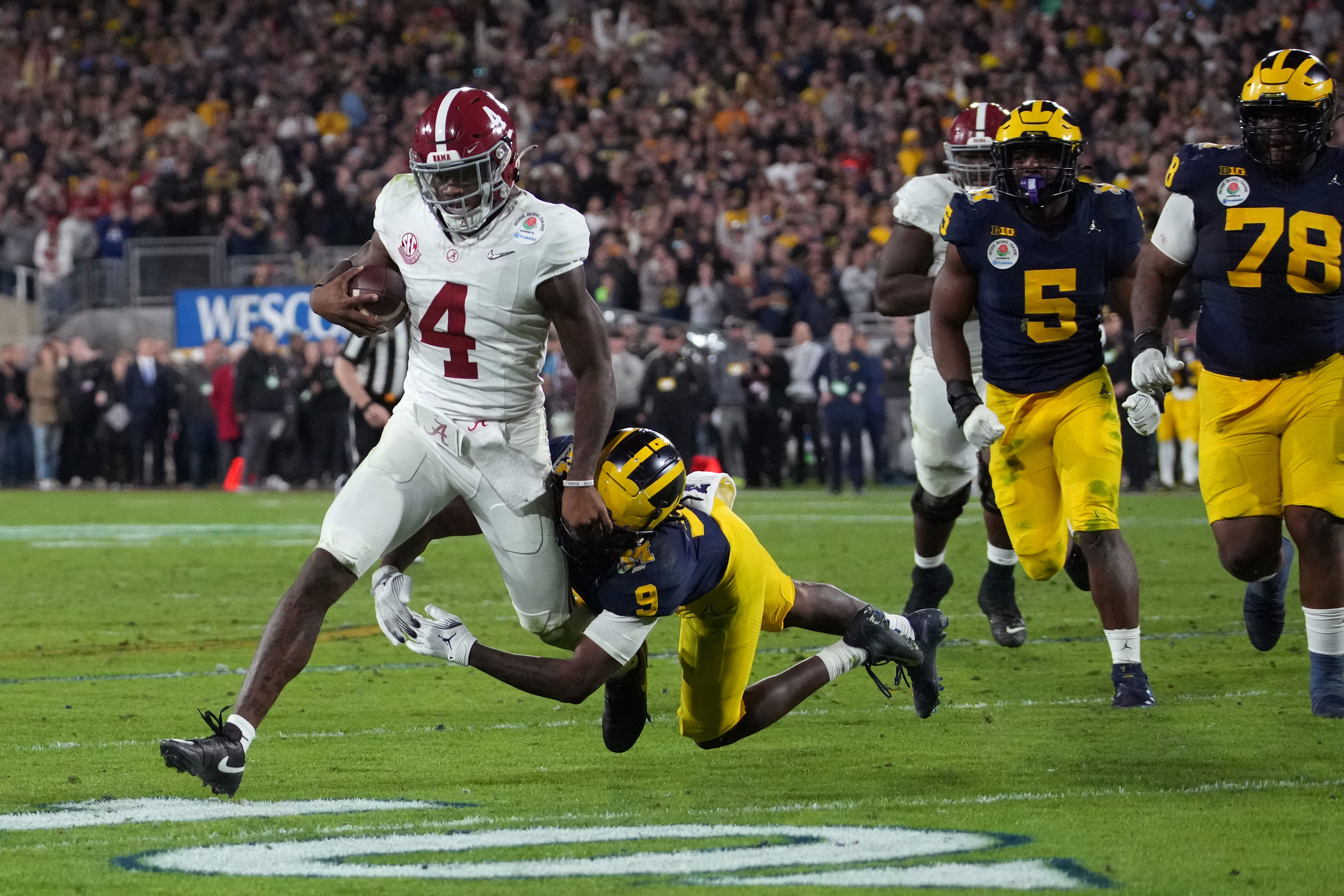 NCAA Football: Rose Bowl-Alabama at Michigan