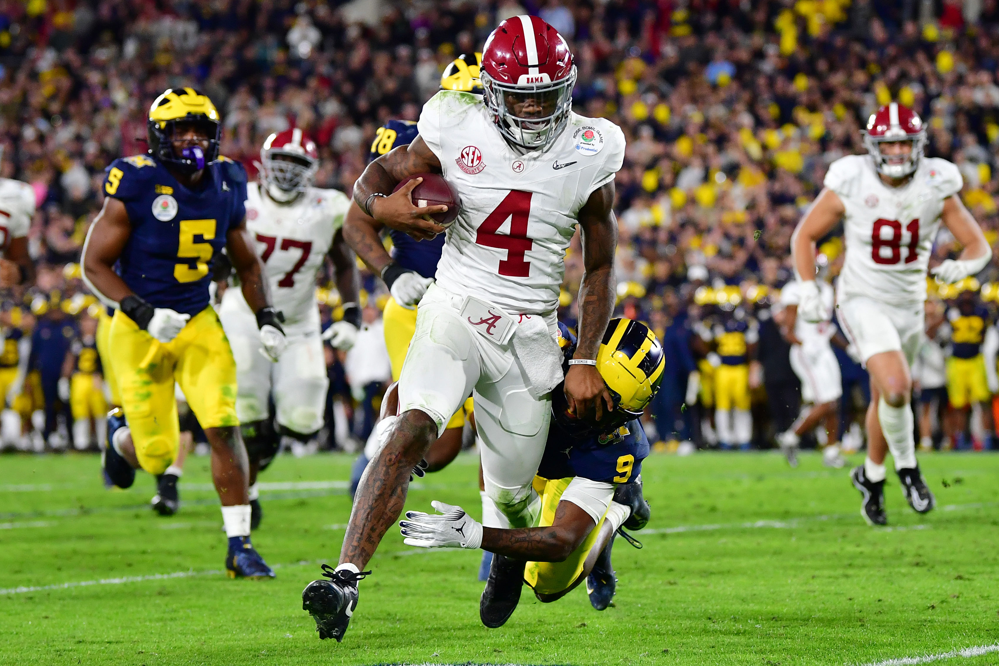 NCAA Football: Rose Bowl-Alabama at Michigan