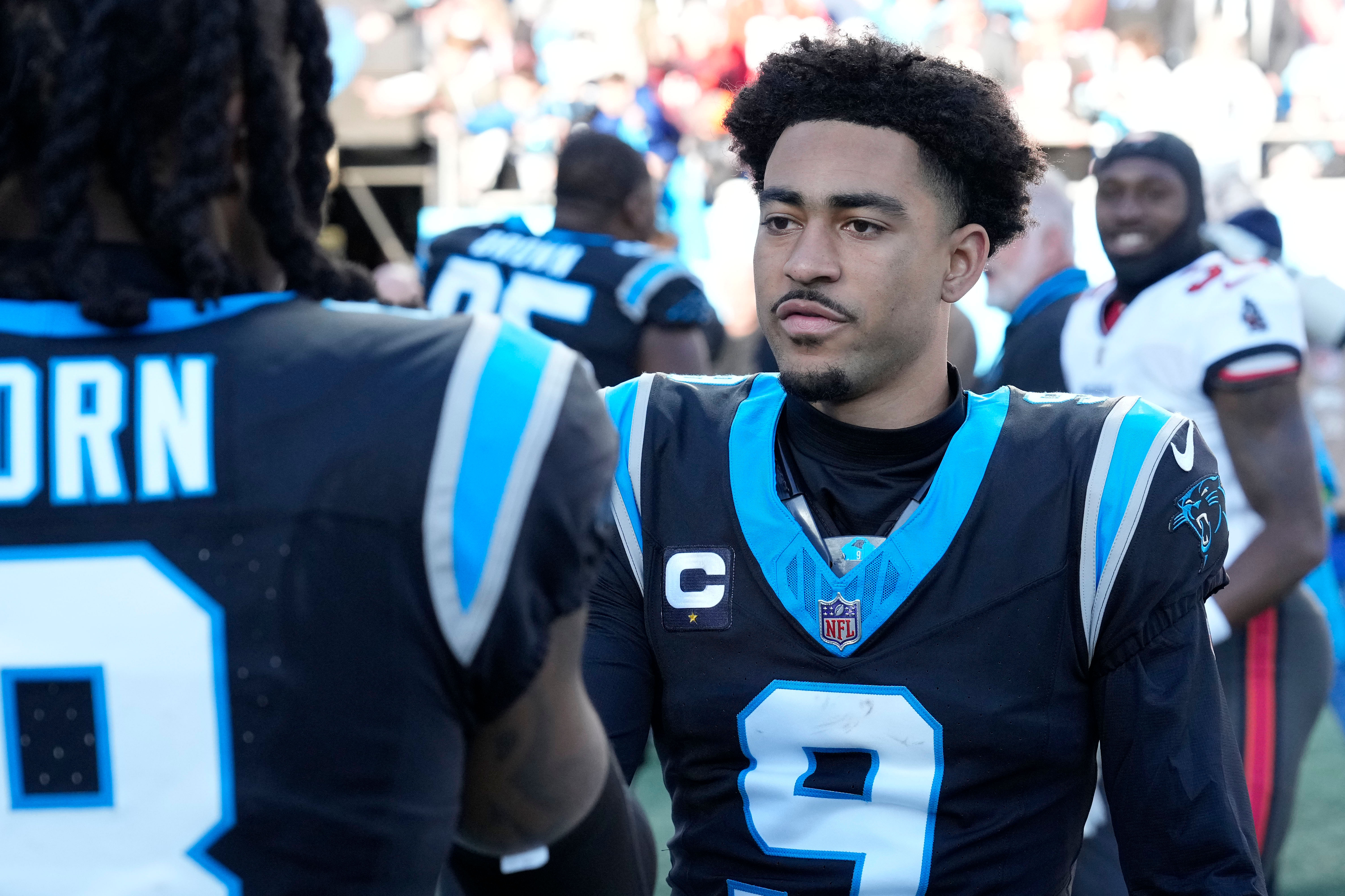 Bryce Young at Tampa Bay Buccaneers at Carolina Panthers - Courtesy of Bob Donnan-USA TODAY Sports